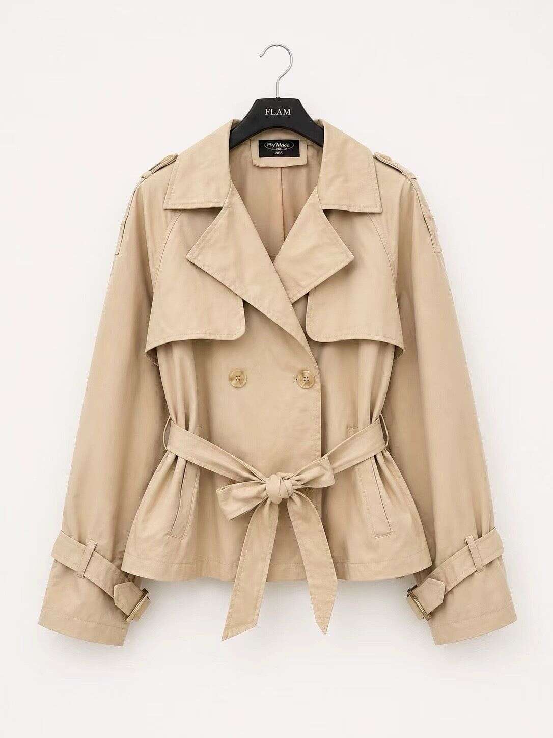 Cropped Faux leather Jacket