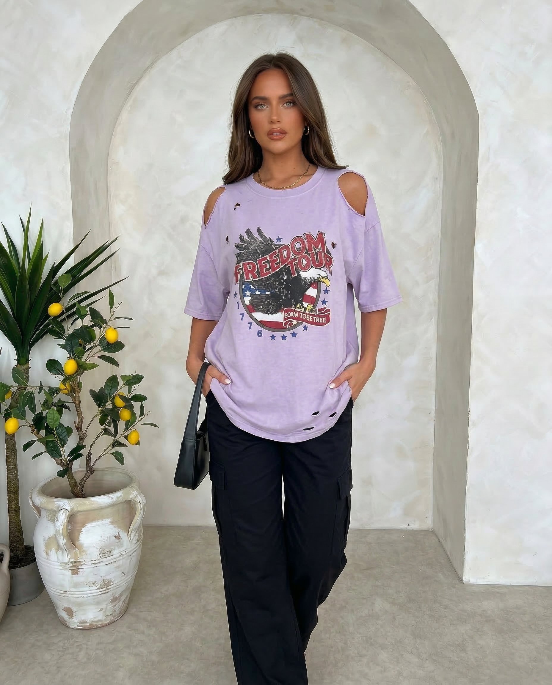 Cropped Faux leather Jacket