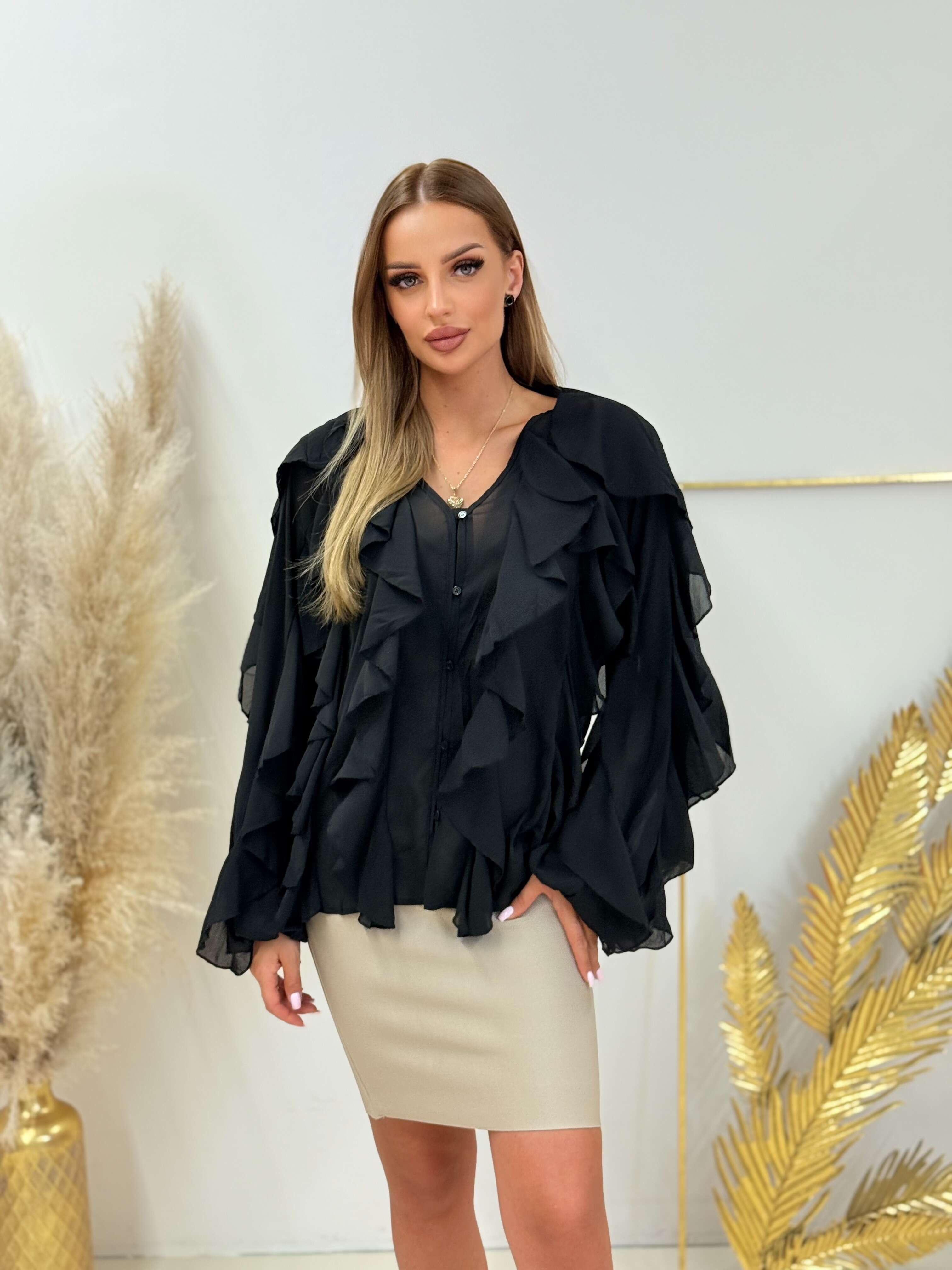Cropped Faux leather Jacket