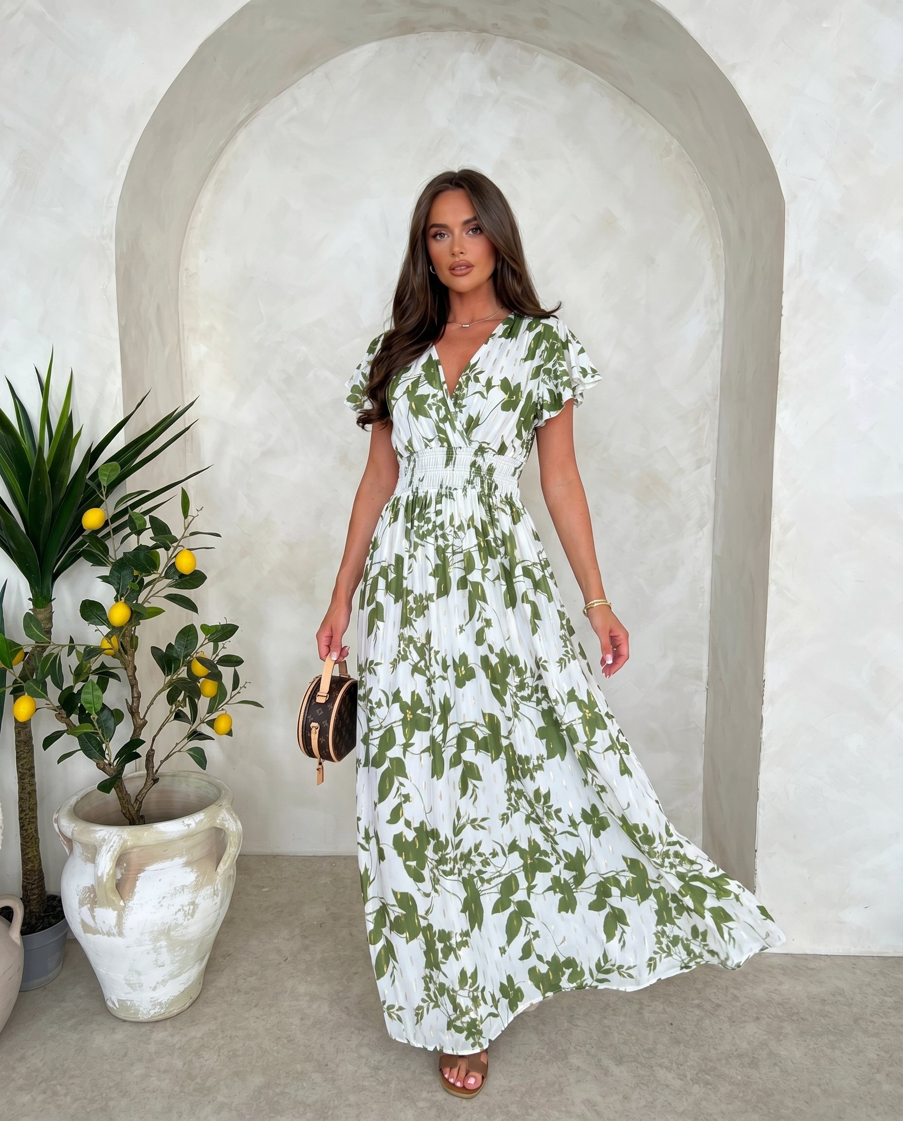 Sukienka LEAFY Zimny Materiał