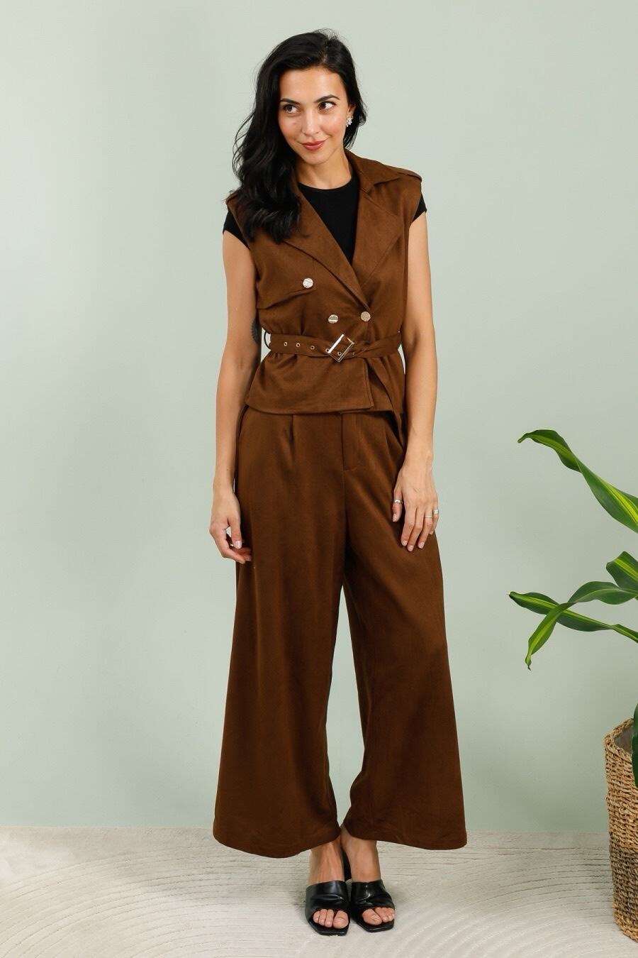 Cropped Faux leather Jacket