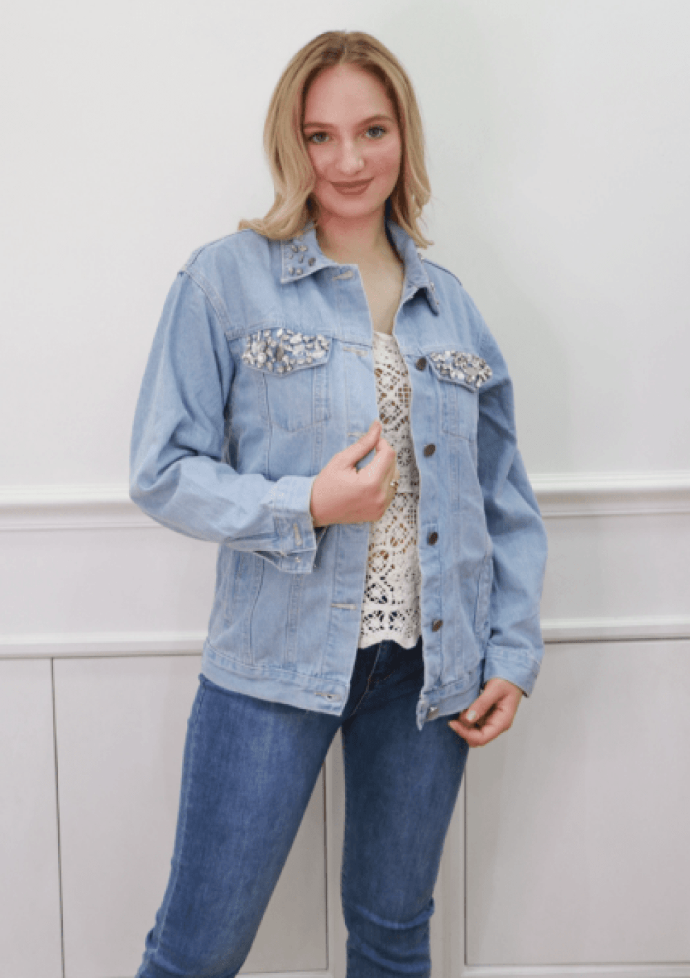 Cropped Faux leather Jacket