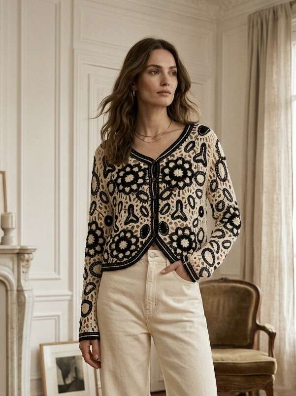 Cropped Faux leather Jacket