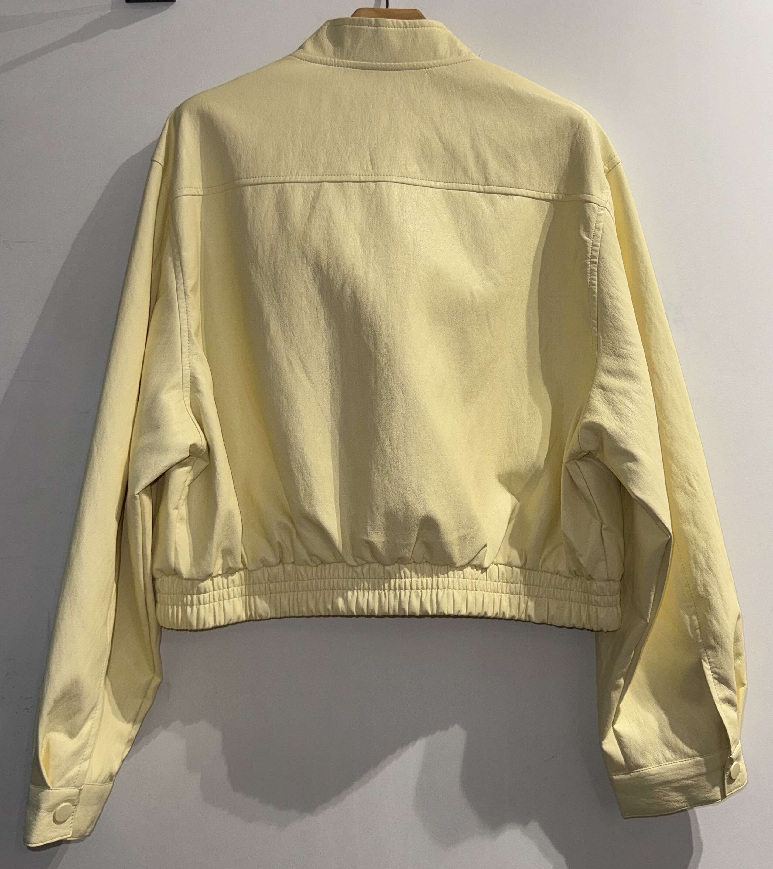 Cropped Faux leather Jacket