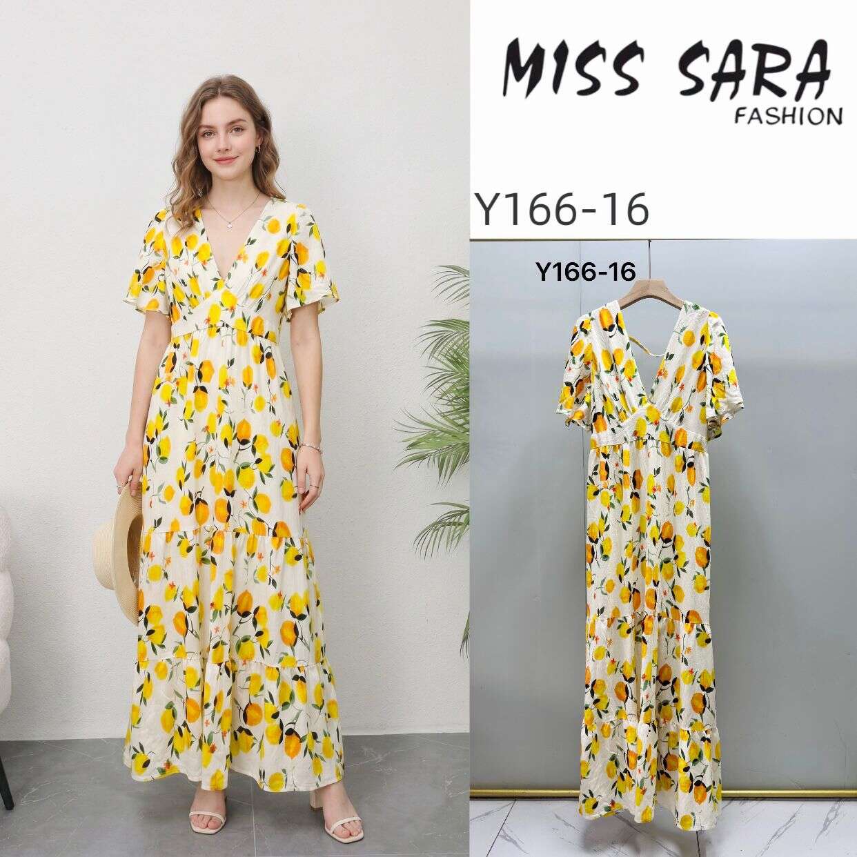 Sukienka CITRONELLA Miss Sara Ruffles - 2