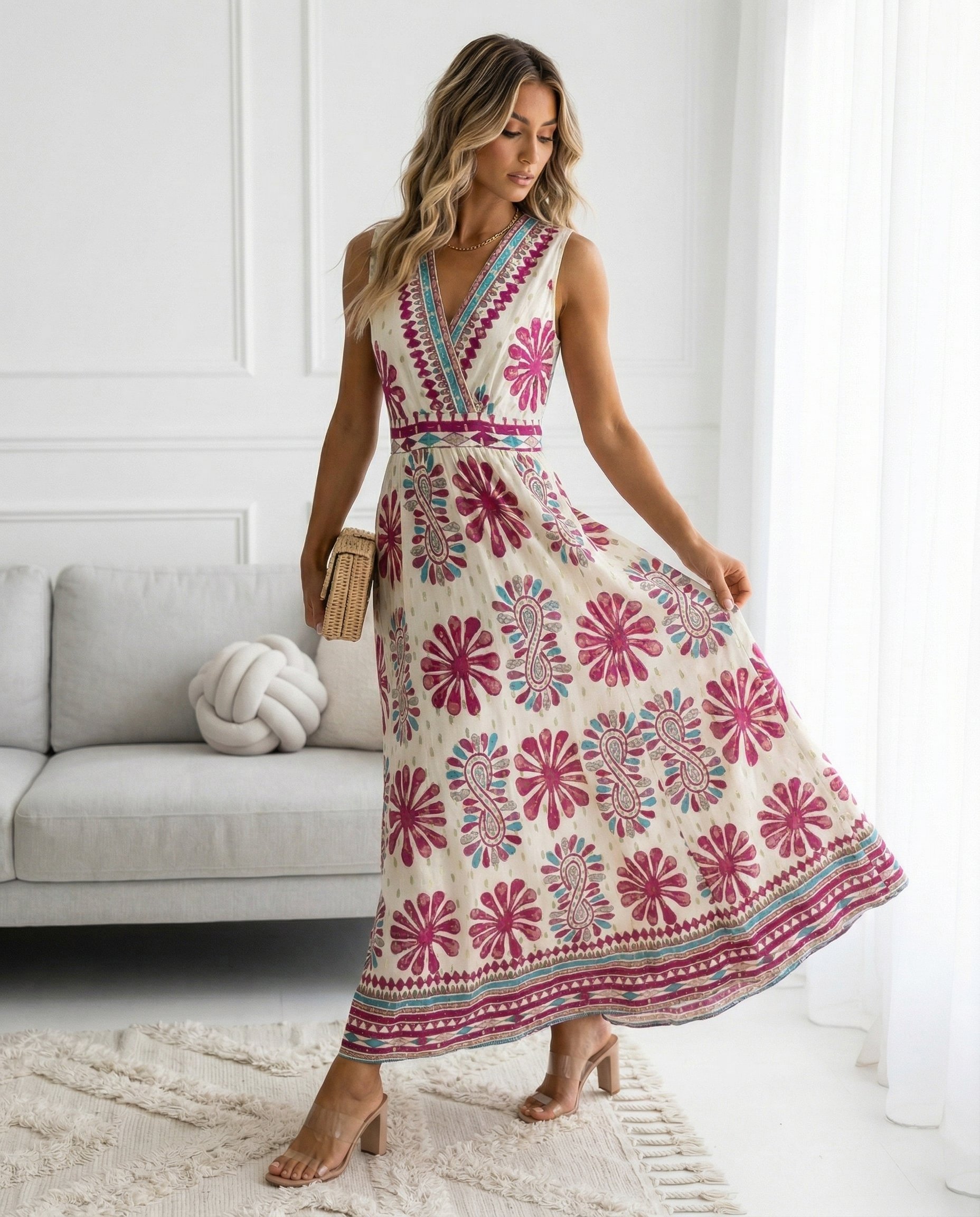 Sukienka FIESTA Miss Sara Open Back