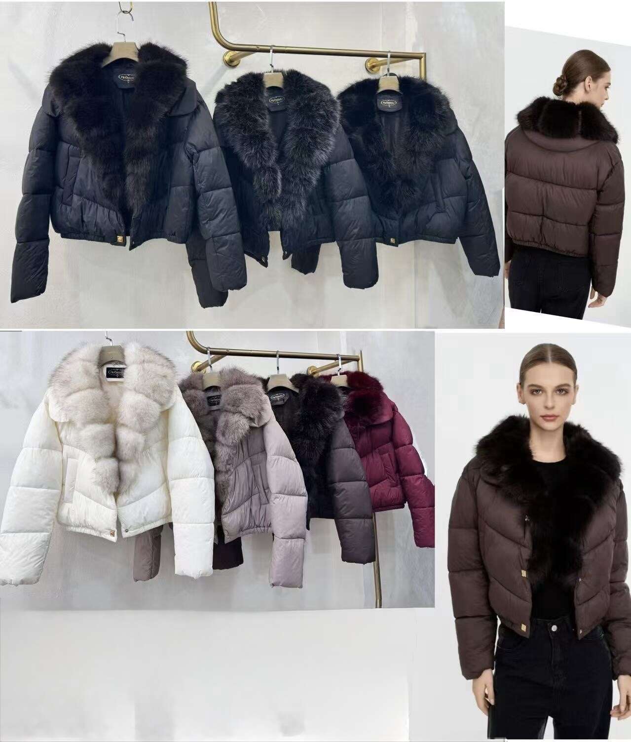 Cropped Faux leather Jacket