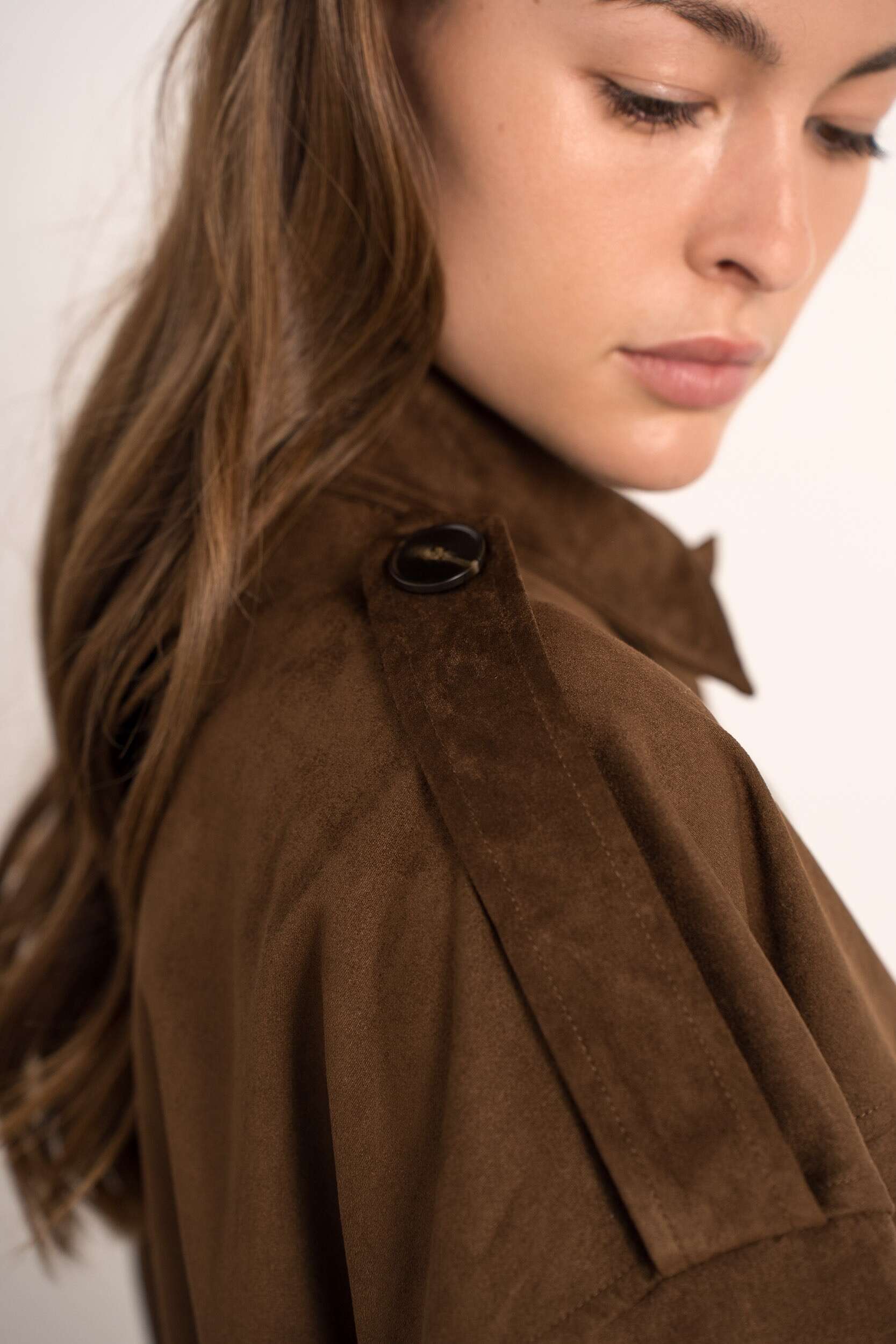 Cropped Faux leather Jacket