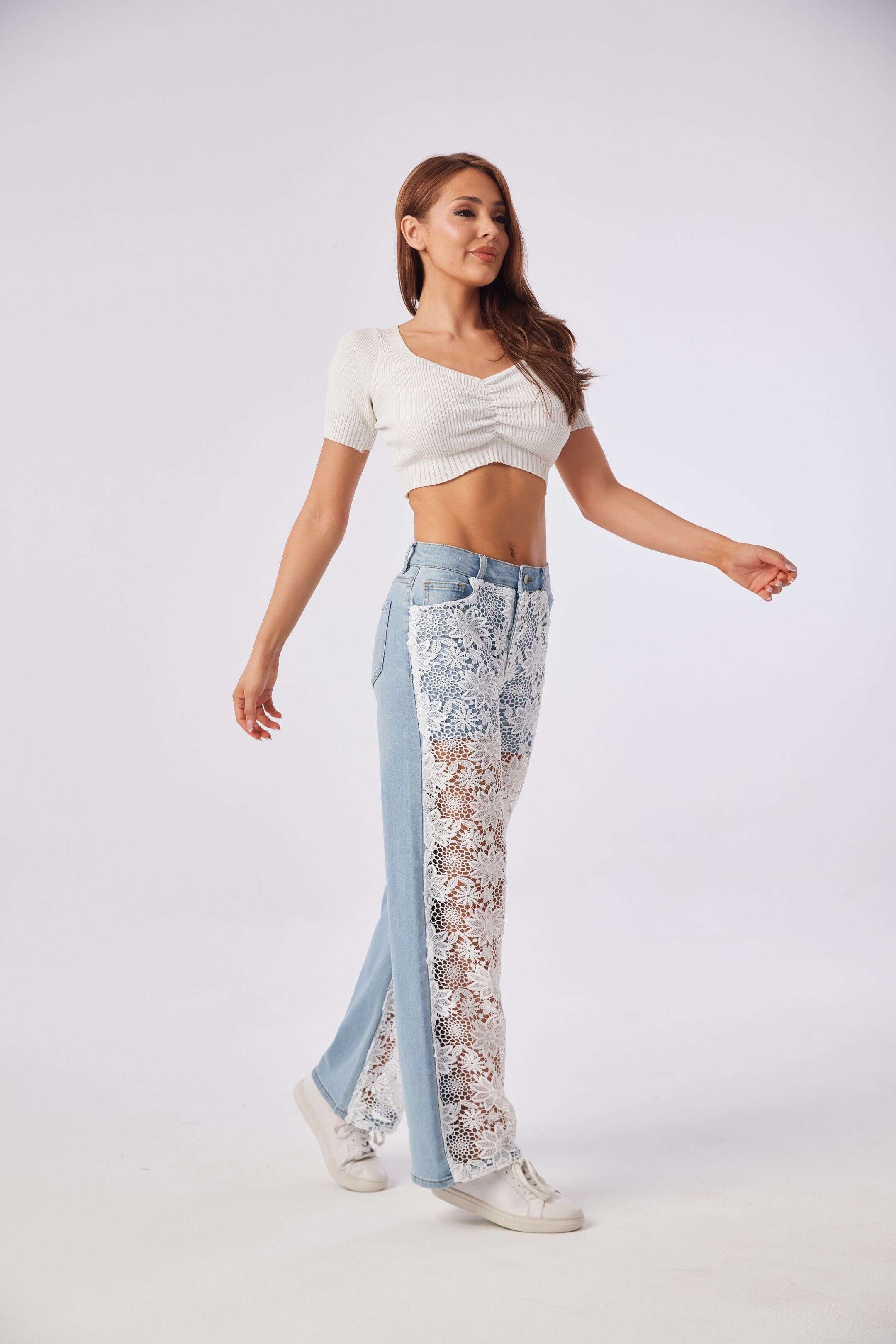 Cropped Faux leather Jacket