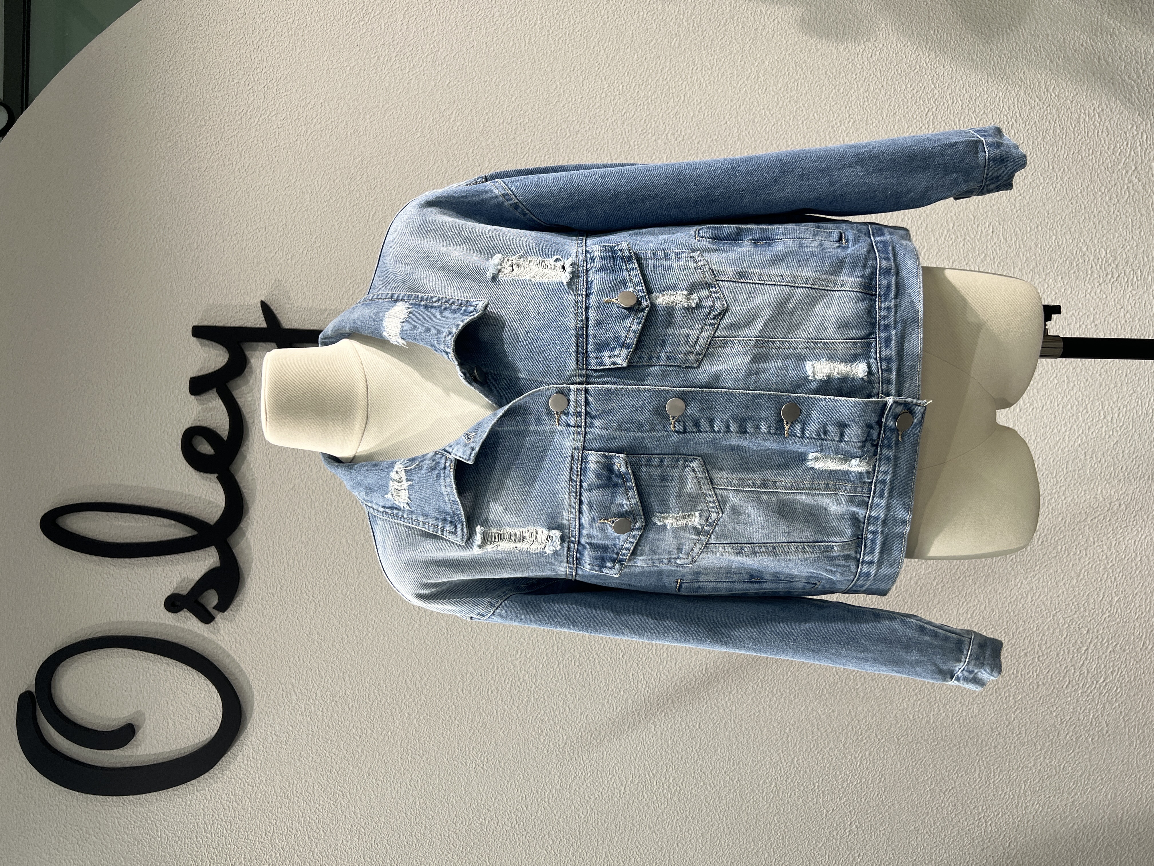 Cropped Faux leather Jacket