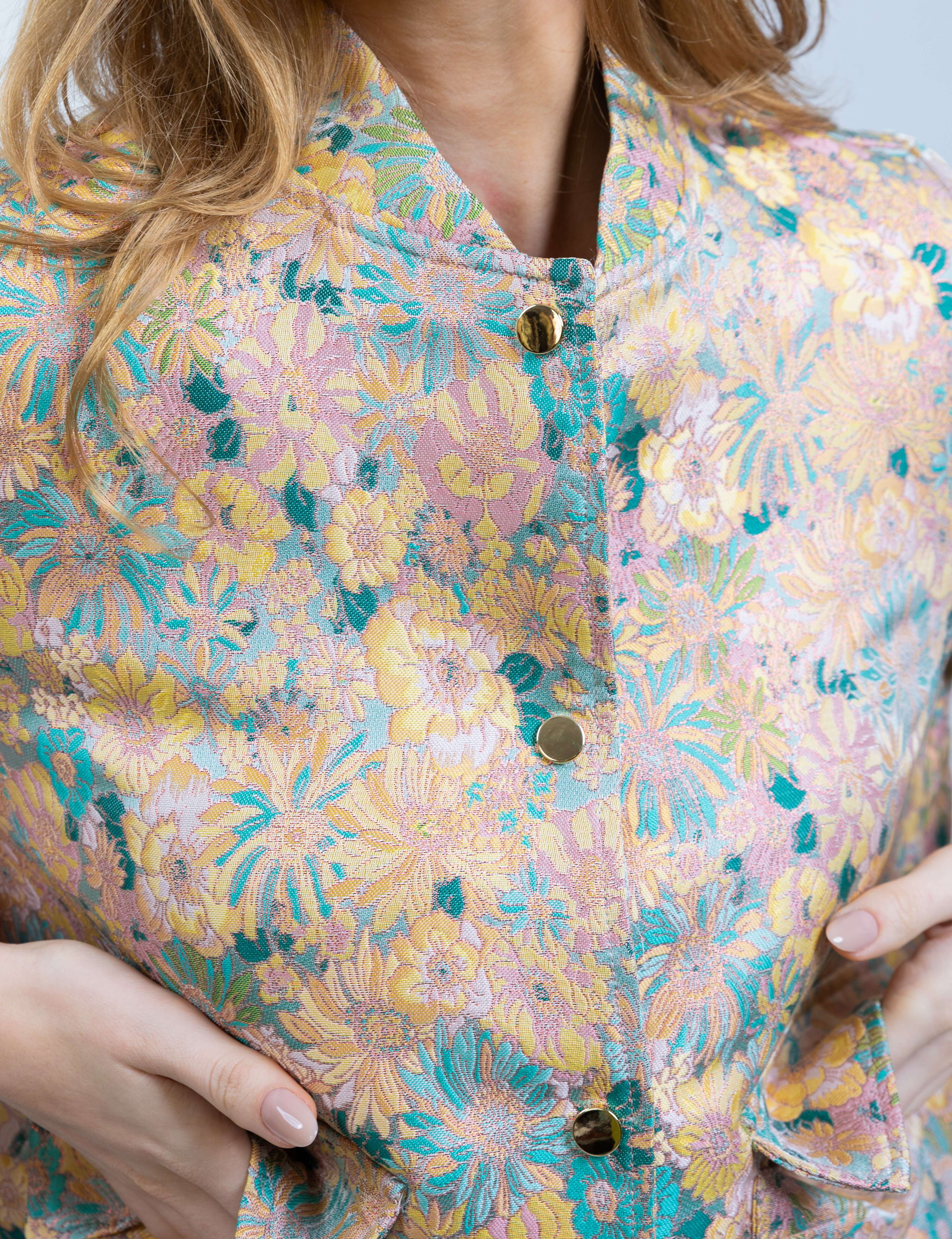 Cropped Faux leather Jacket