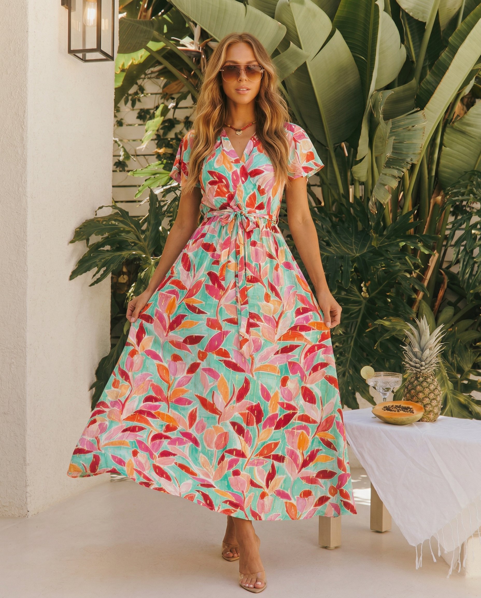 Sukienka IBIZA Miss Sara Sleeves