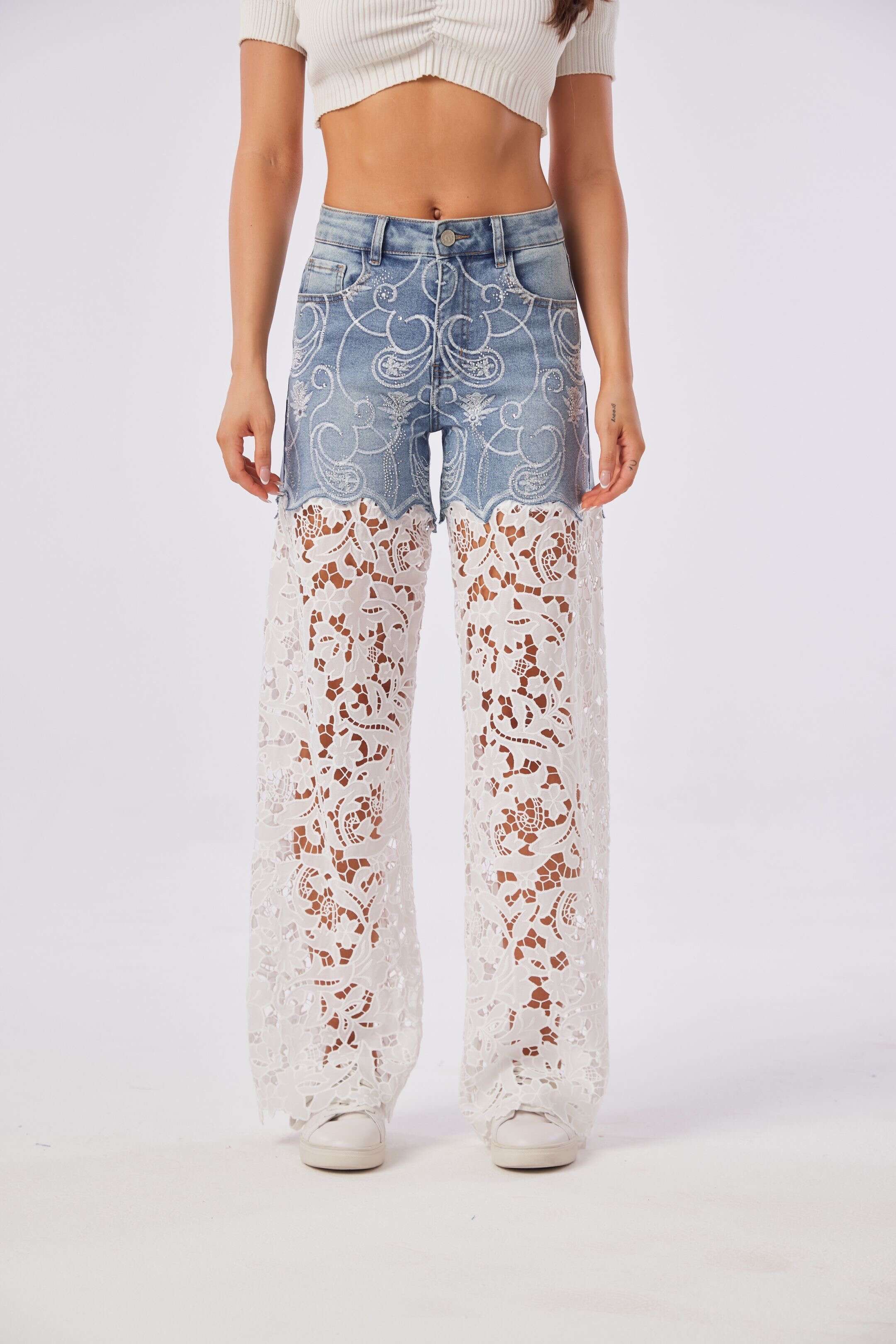 Cropped Faux leather Jacket