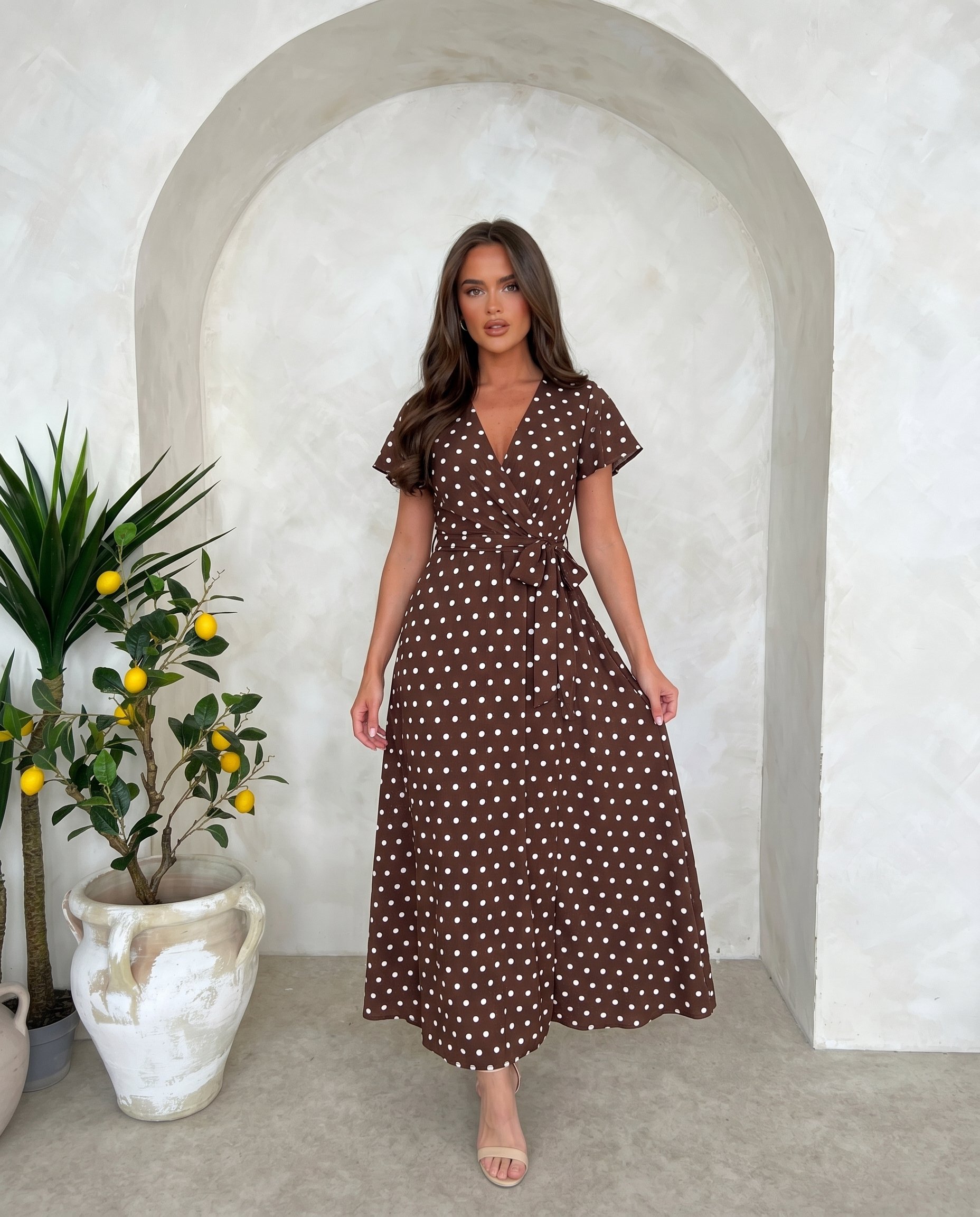 Sukienka DOTS EDITION Miss Sara Sleeves - 1