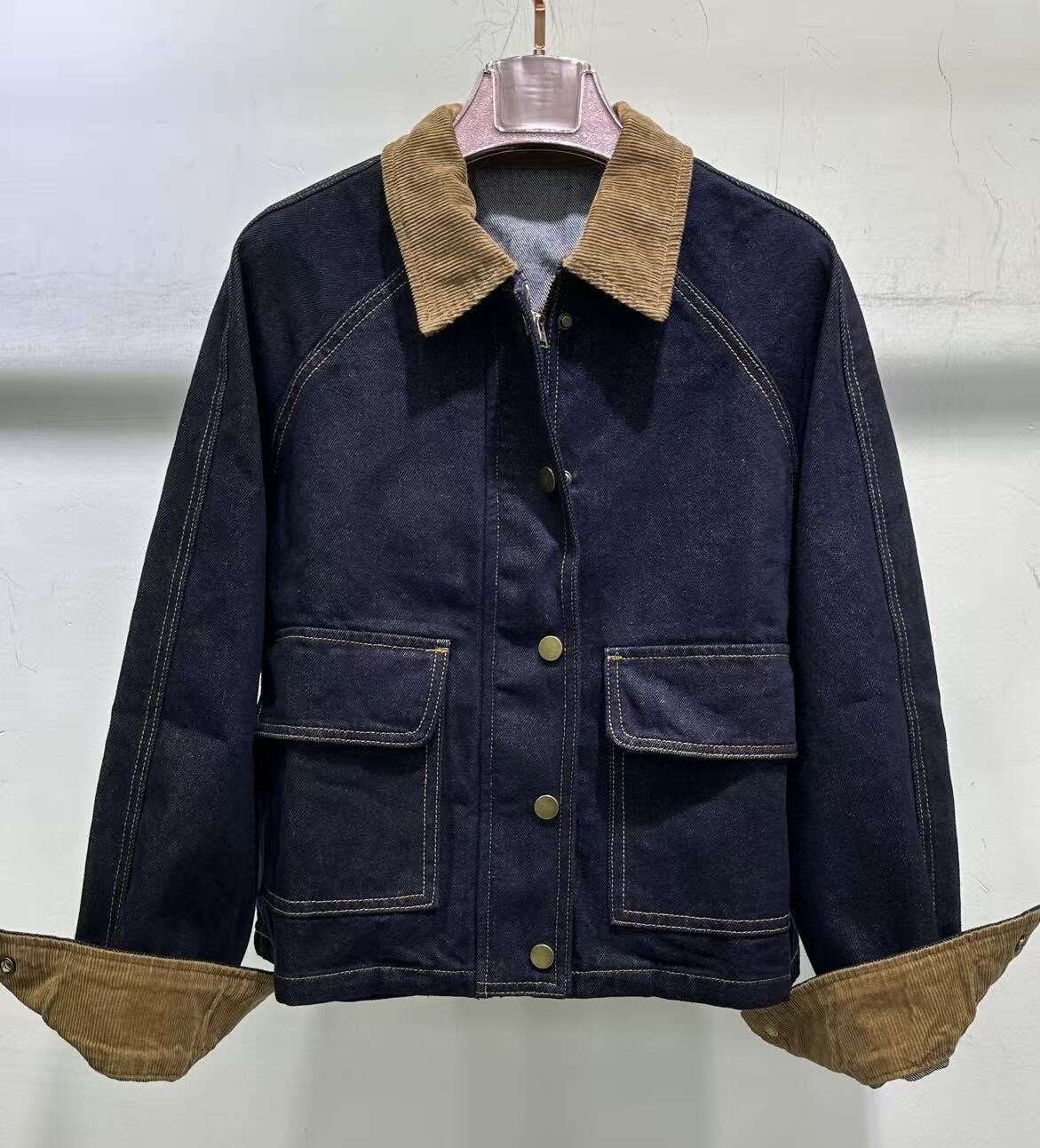 Cropped Faux leather Jacket