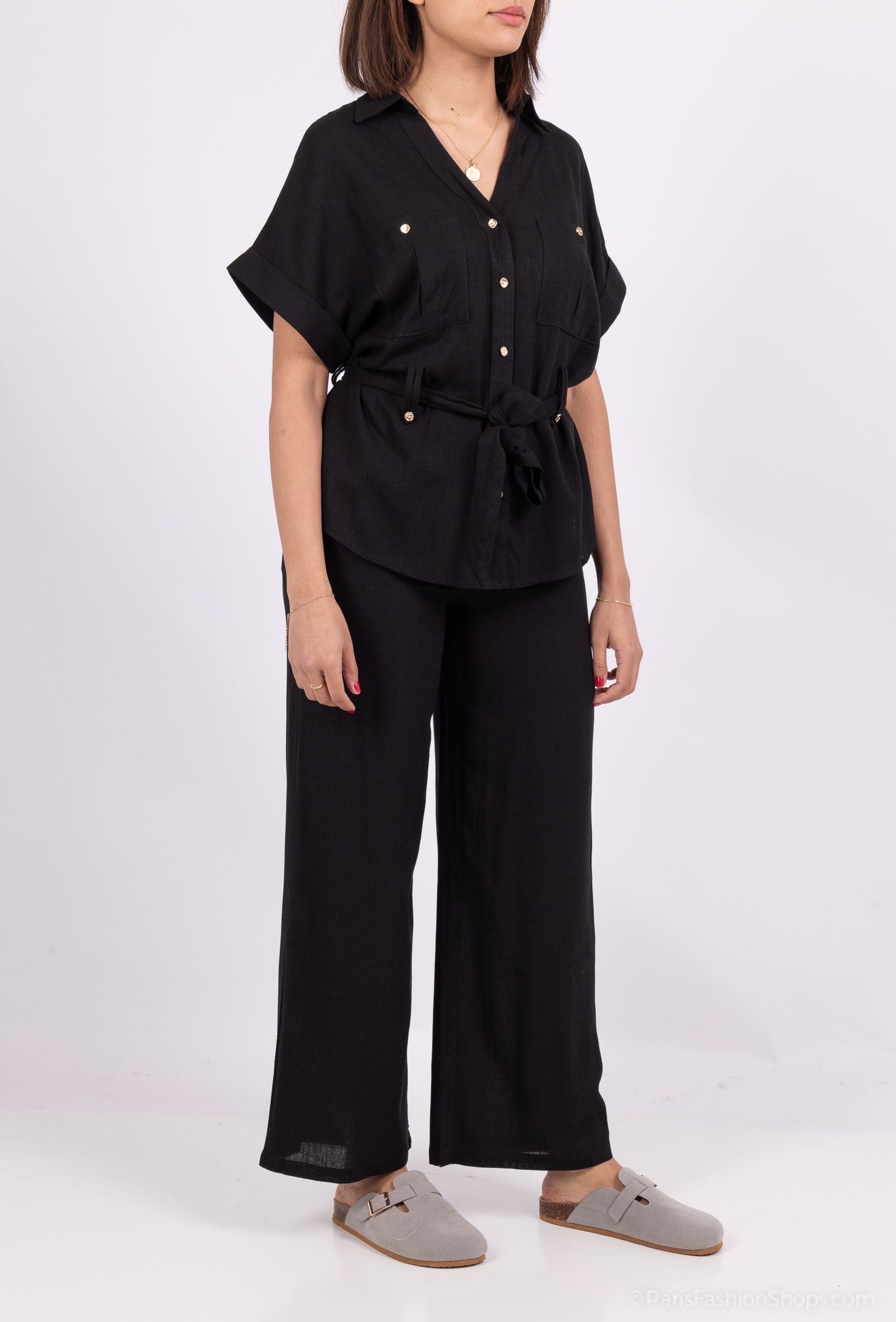 Cropped Faux leather Jacket