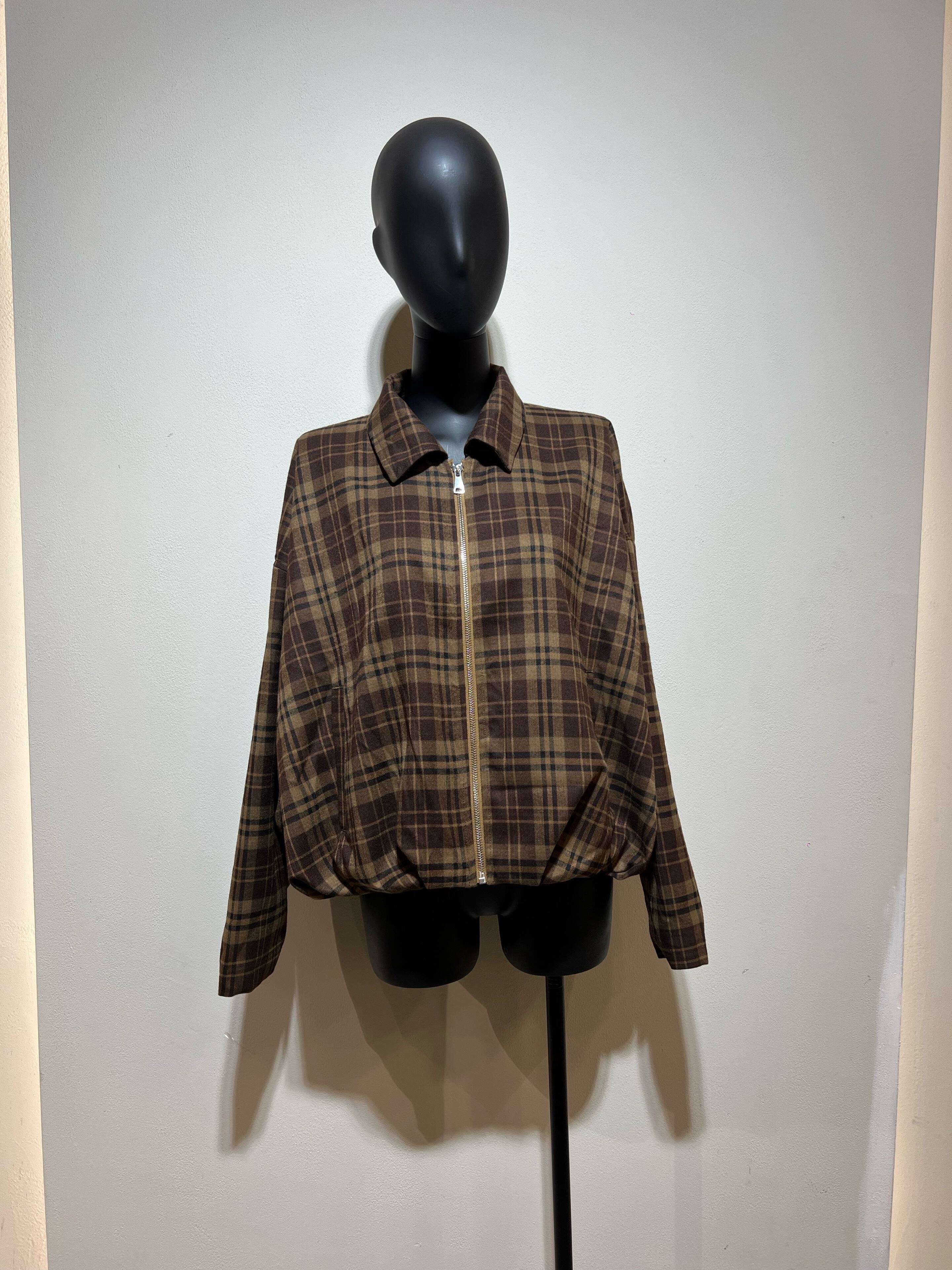 Cropped Faux leather Jacket