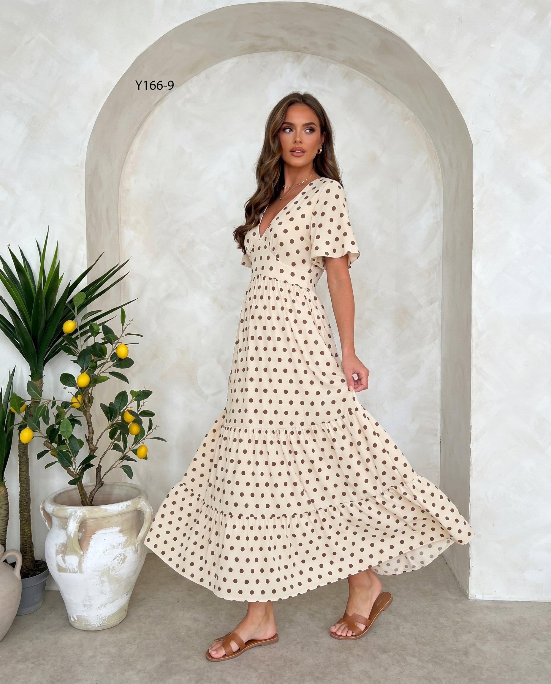 Sukienka DOTS EDITION Miss Sara Ruffles - 4
