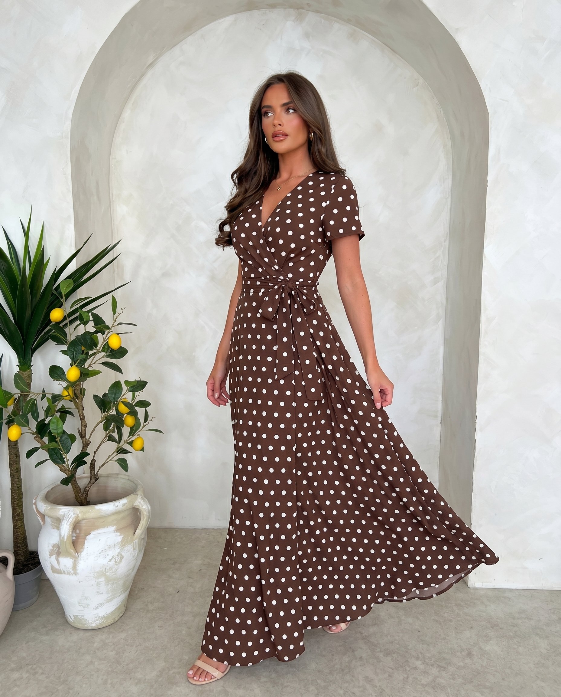 Sukienka DOTS EDITION Miss Sara Sleeves - 6