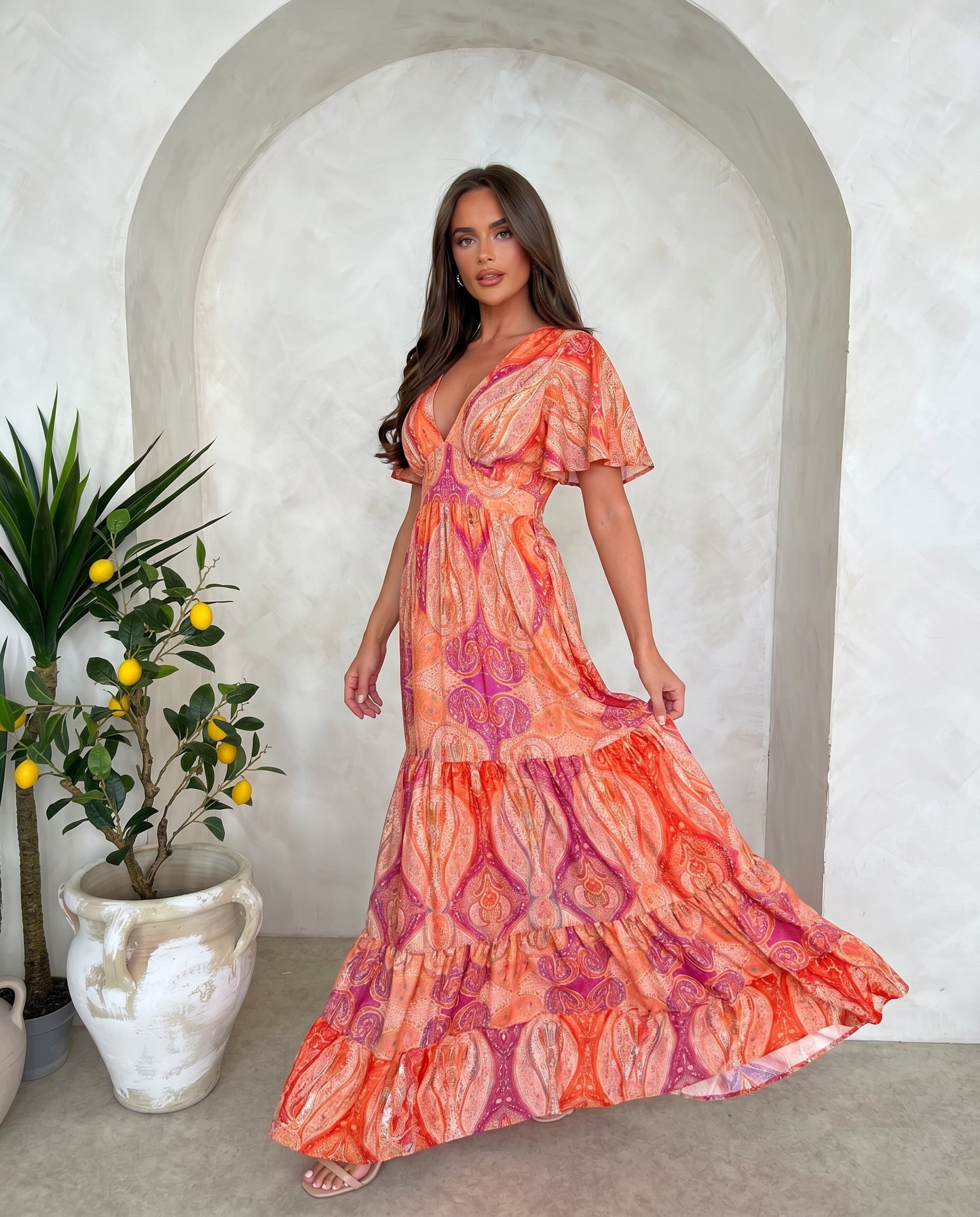 Sukienka GISELLE Miss Sara Ruffles