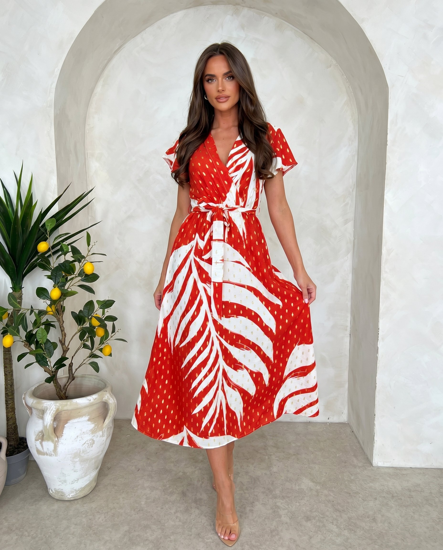 Sukienka RAYA COLOR Miss Sara Sleeves