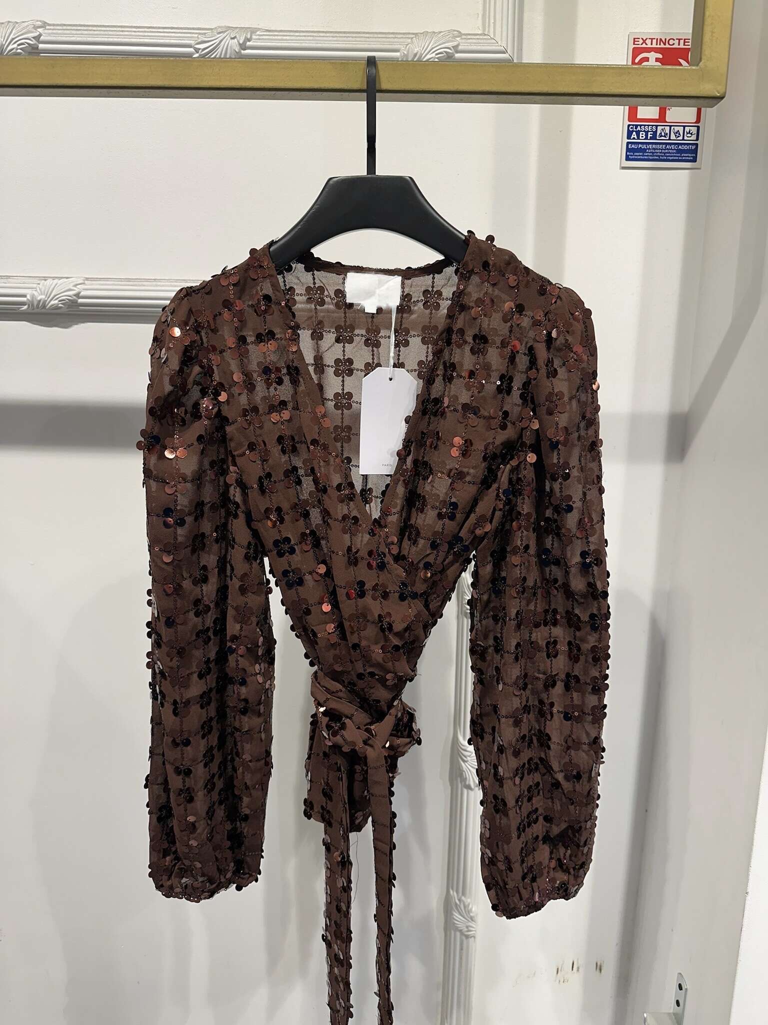 Cropped Faux leather Jacket