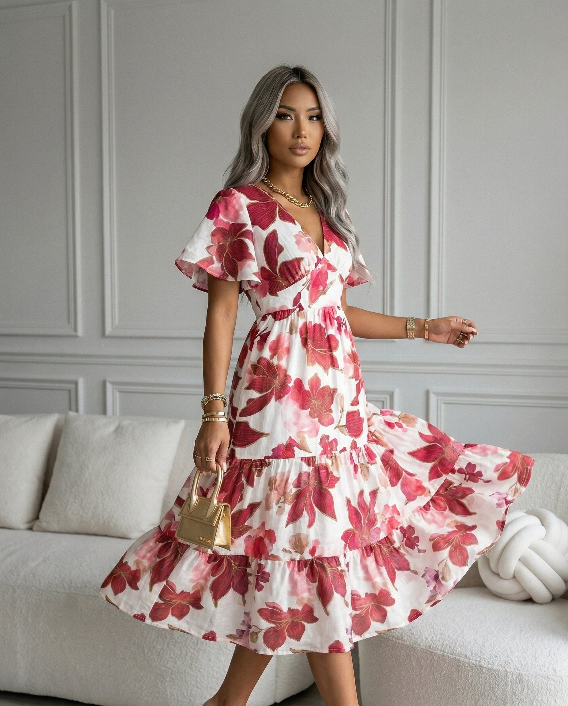 Sukienka DAKOTA Miss Sara Ruffles