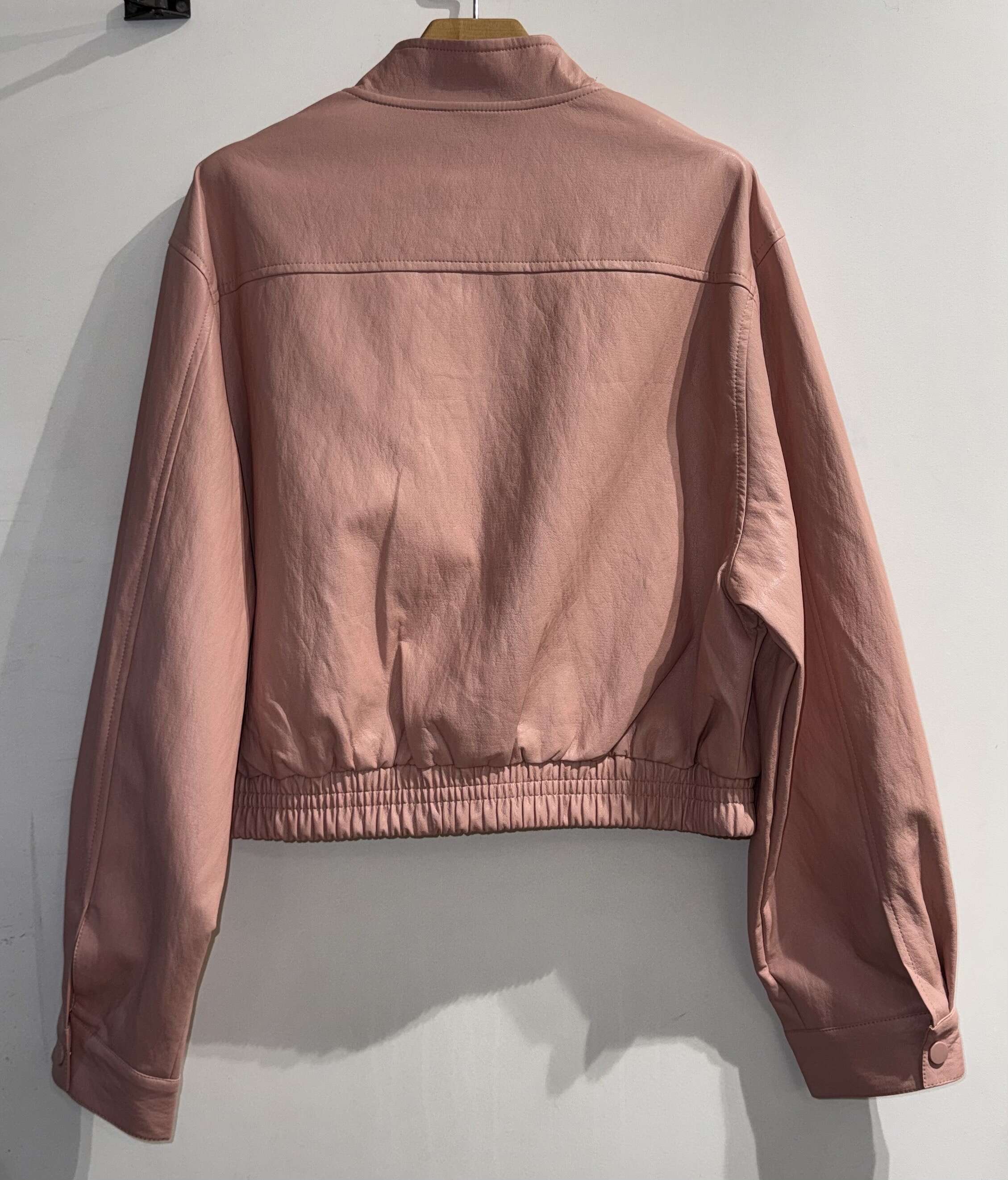 Cropped Faux leather Jacket