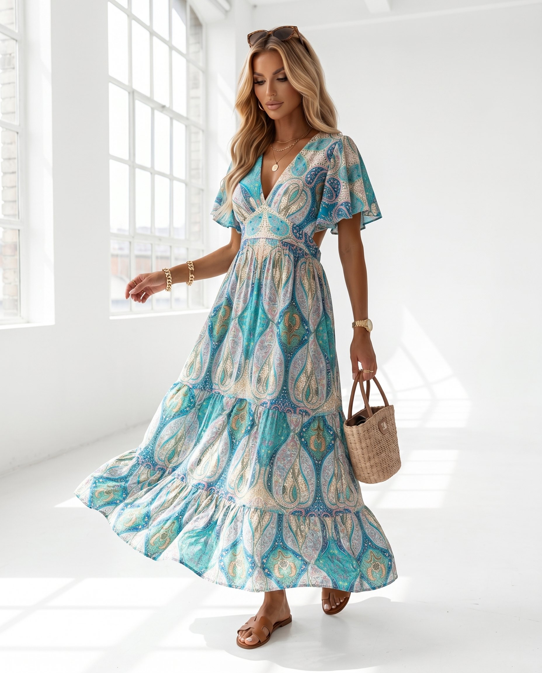 Sukienka GISELLE Miss Sara Ruffles
