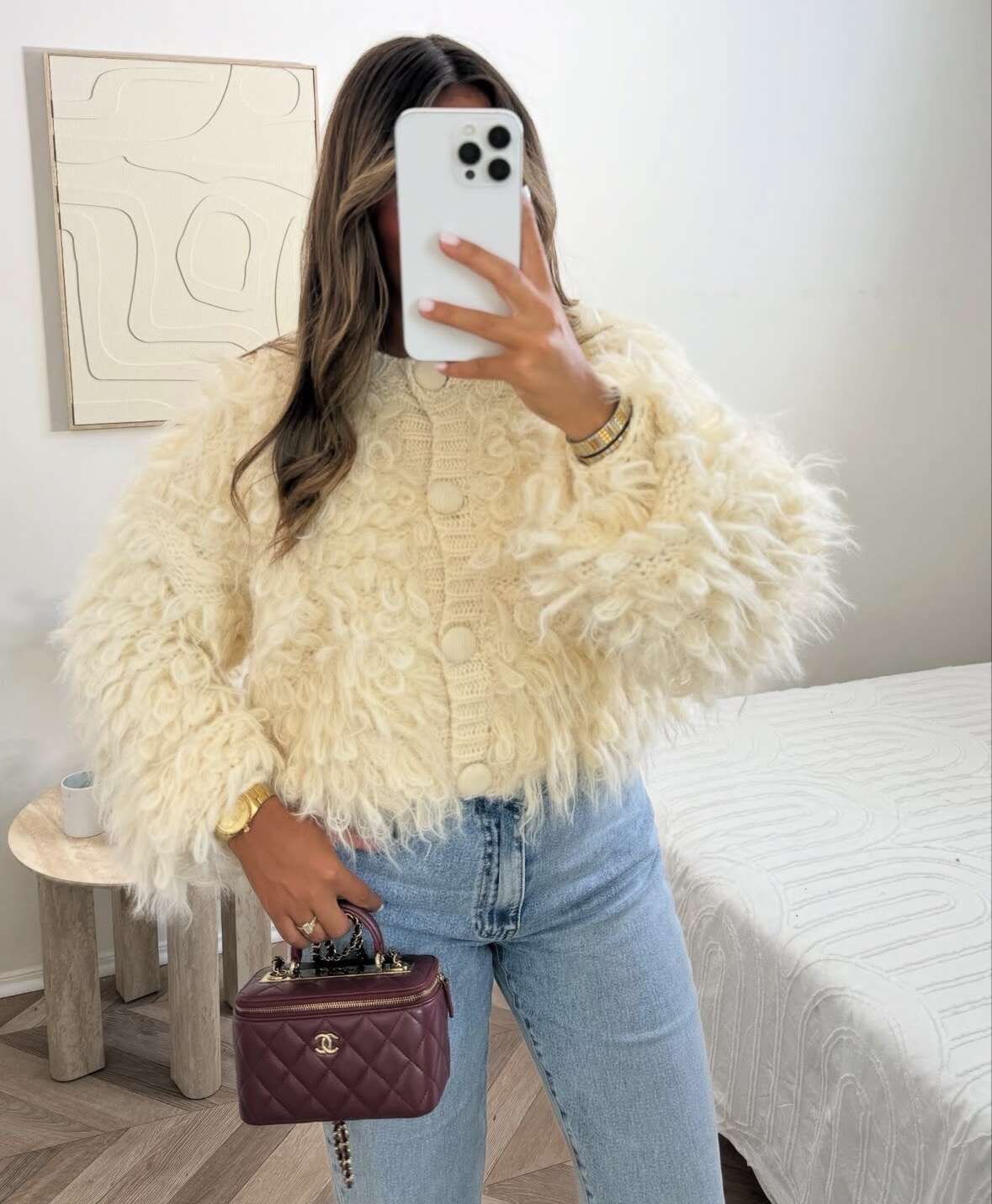 Cropped Faux leather Jacket