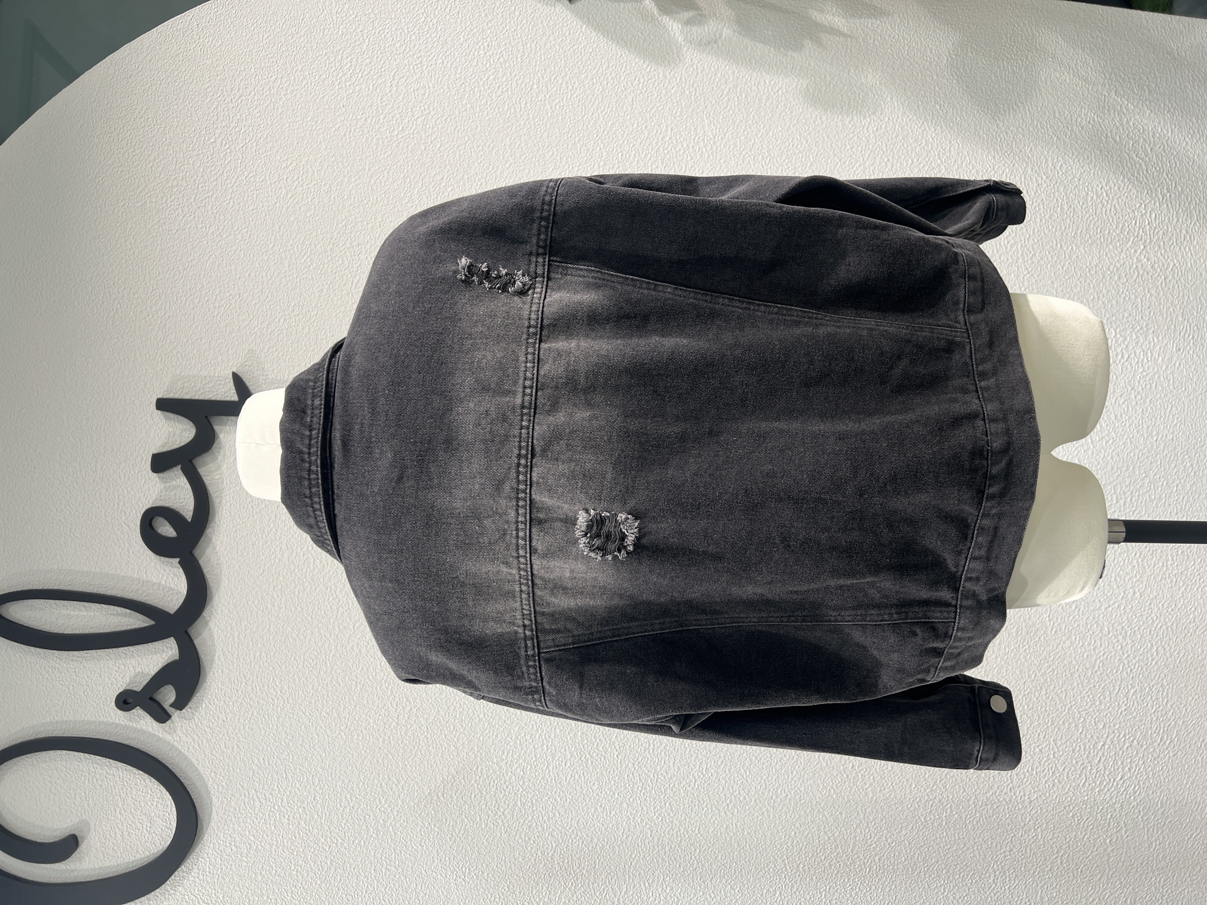 Cropped Faux leather Jacket