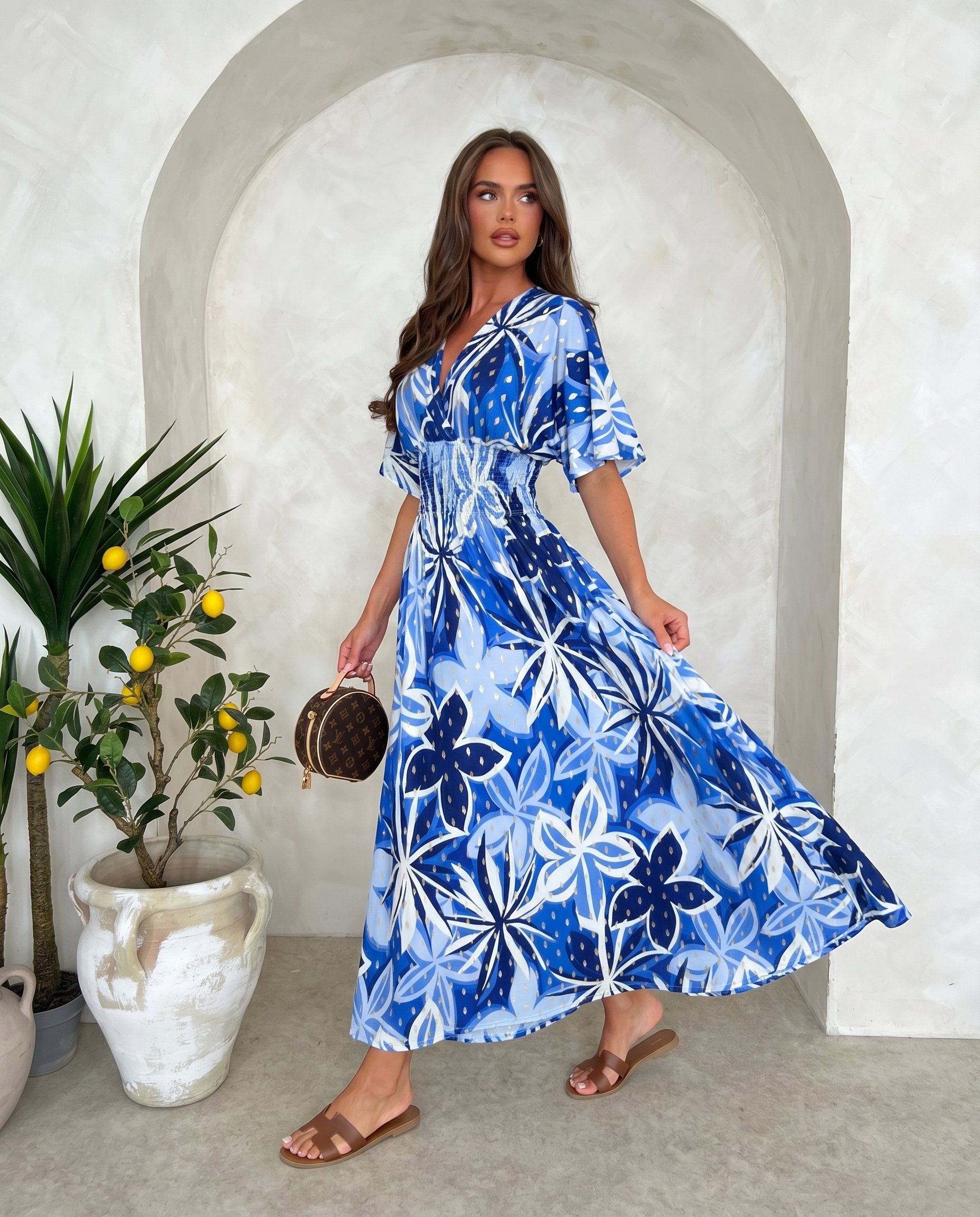 Sukienka CALABRIA Zimny Materiał - 10