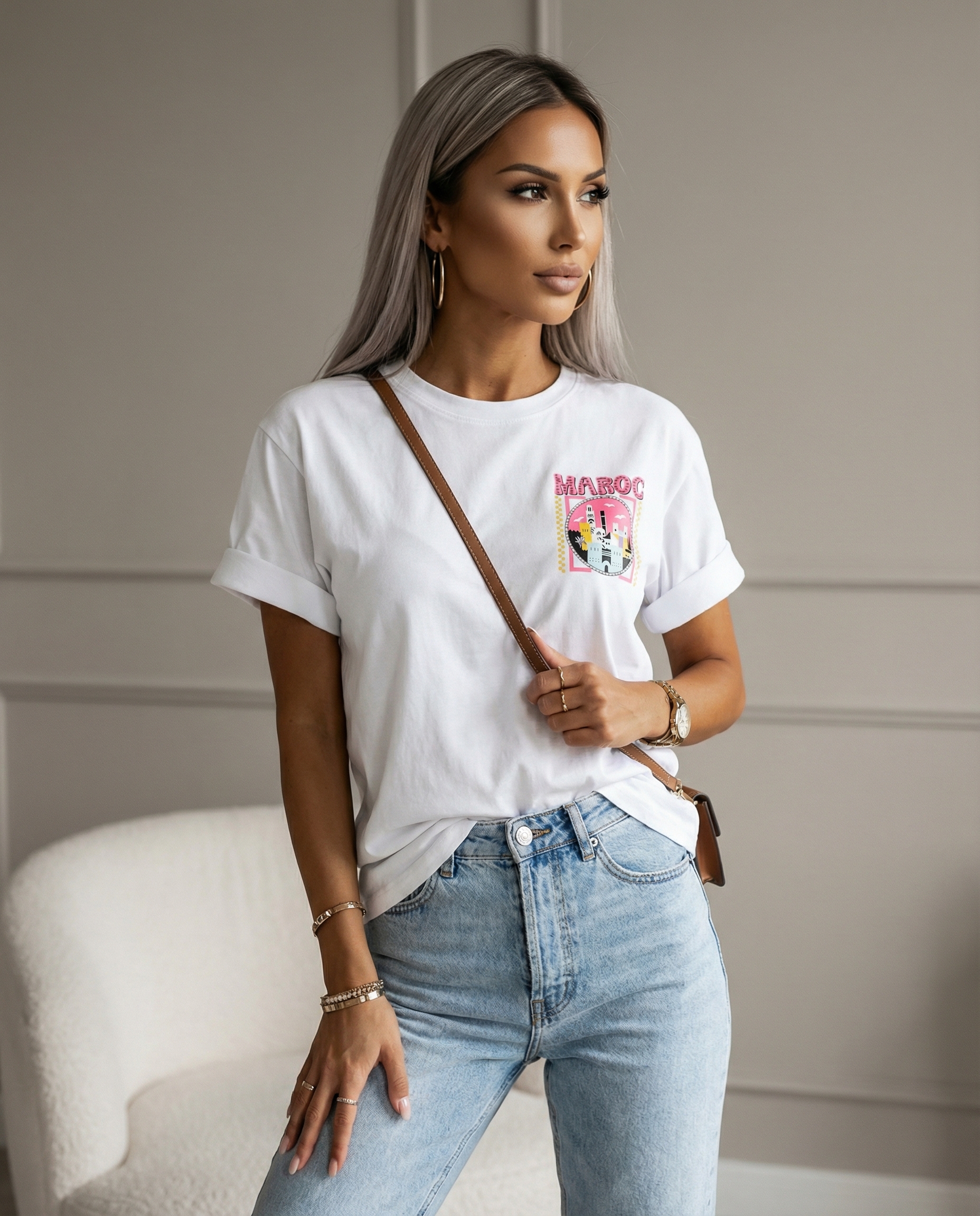 Cropped Faux leather Jacket