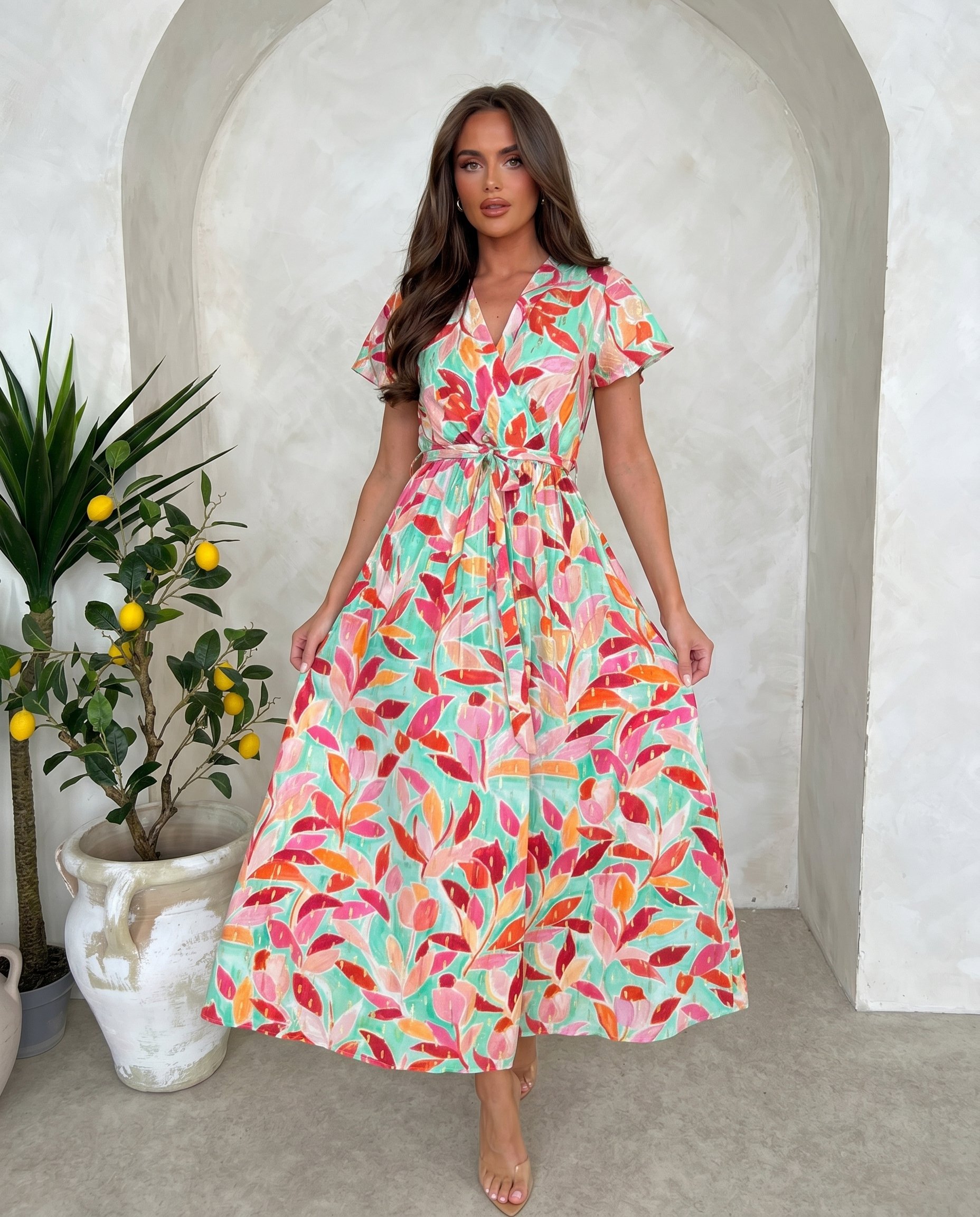 Sukienka IBIZA Miss Sara Sleeves