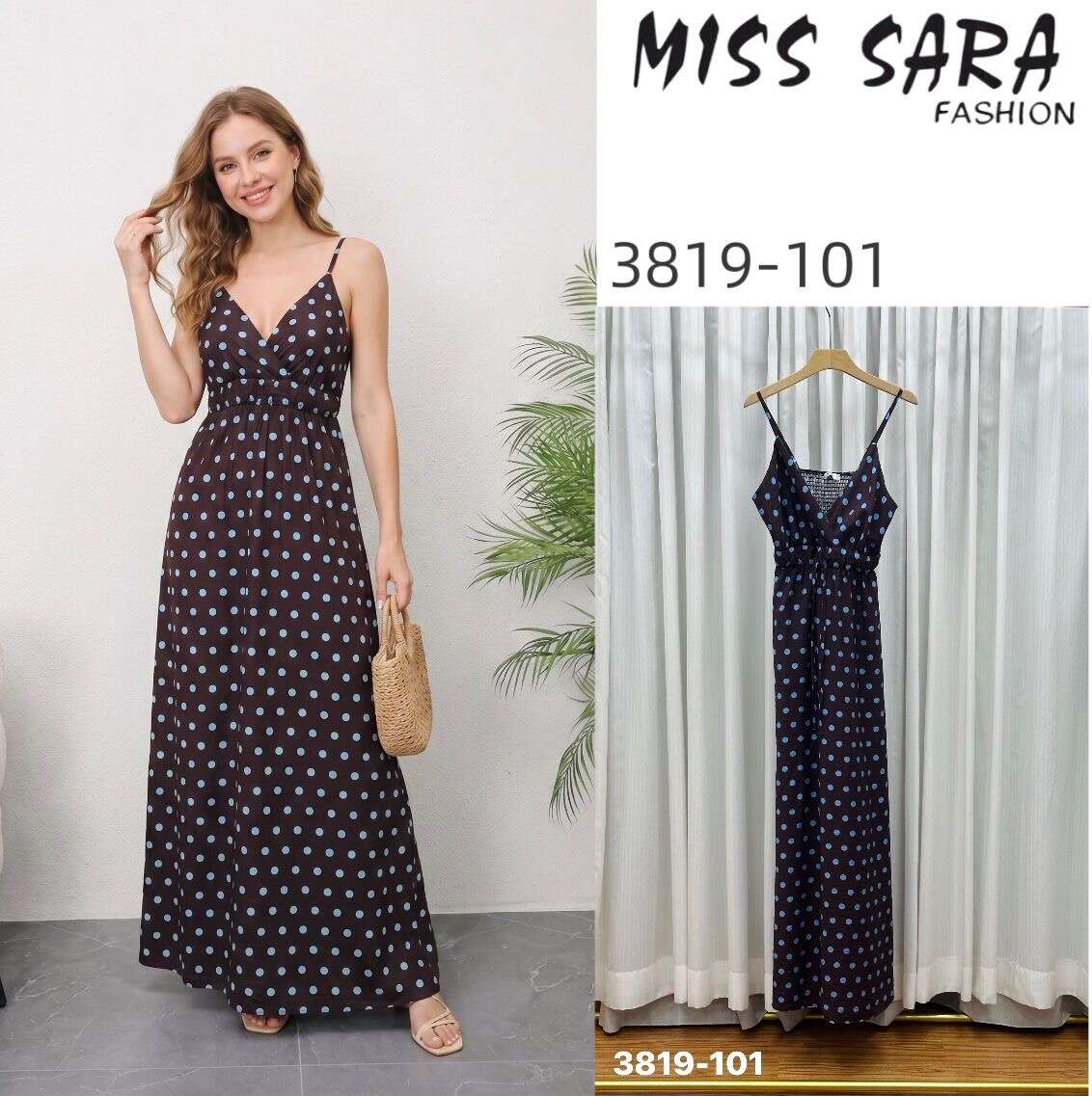 Sukienka DOTS EDITION CHOCKO/BLUE Miss Sara Twine - 2
