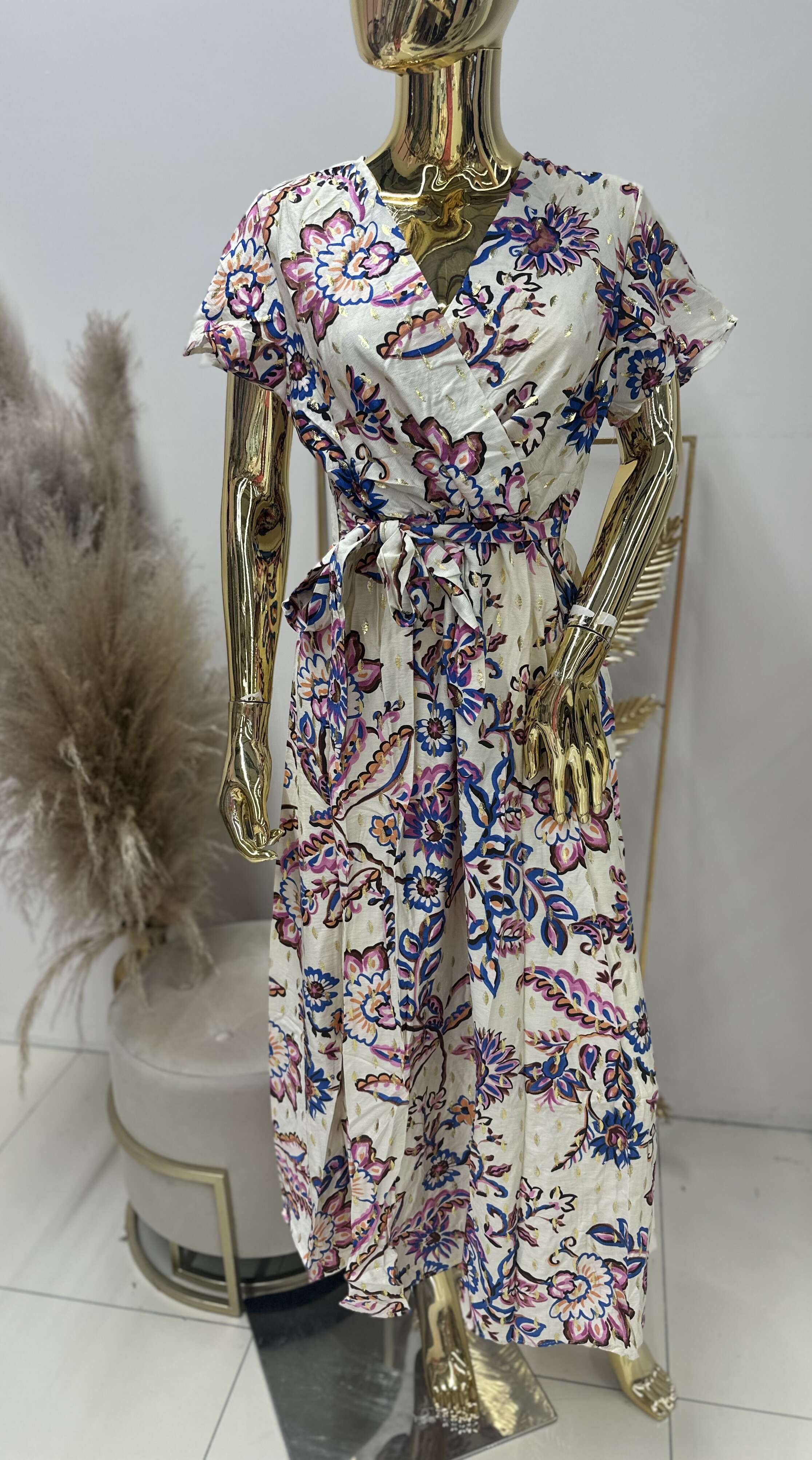 Sukienka GIVANA GOLD Miss Sara Sleeves