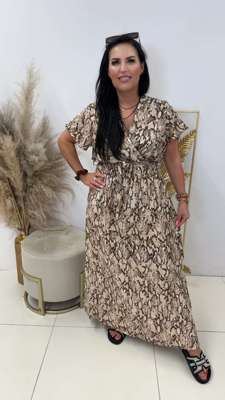 Sukienka SNAKE Miss Sara Sleeves