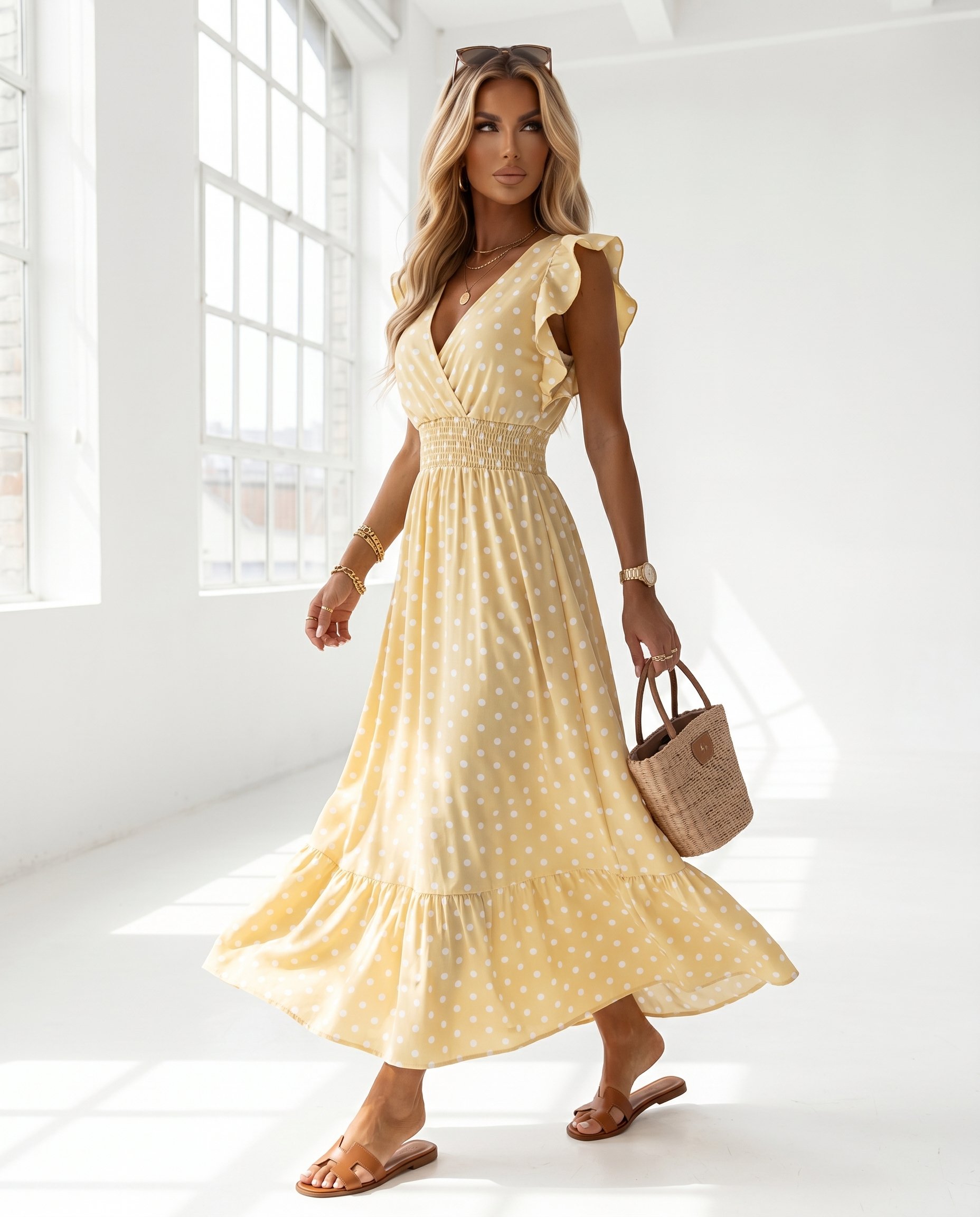 Sukienka DOTS EDITION Miss Sara Butterfly