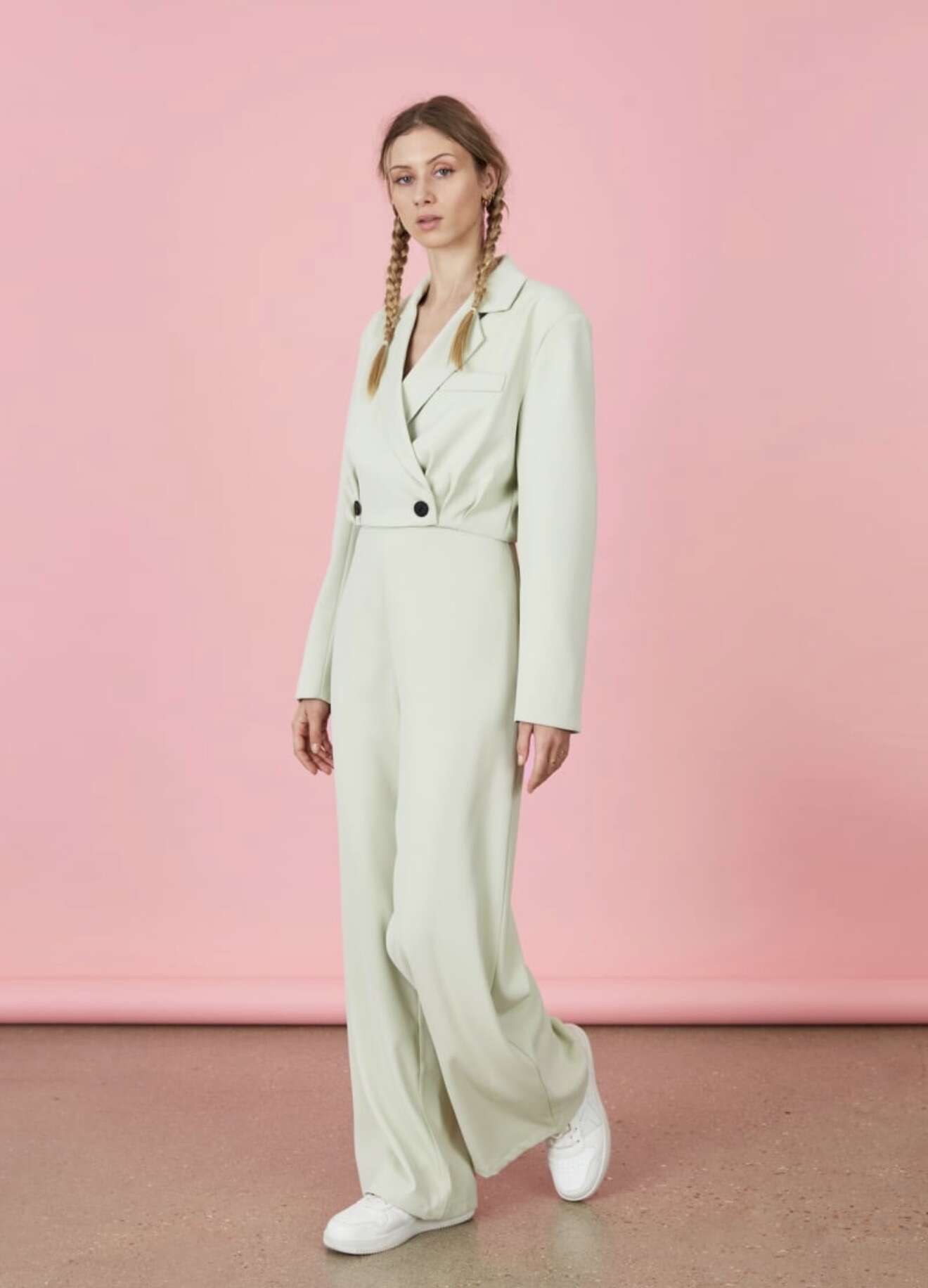 Cropped Faux leather Jacket