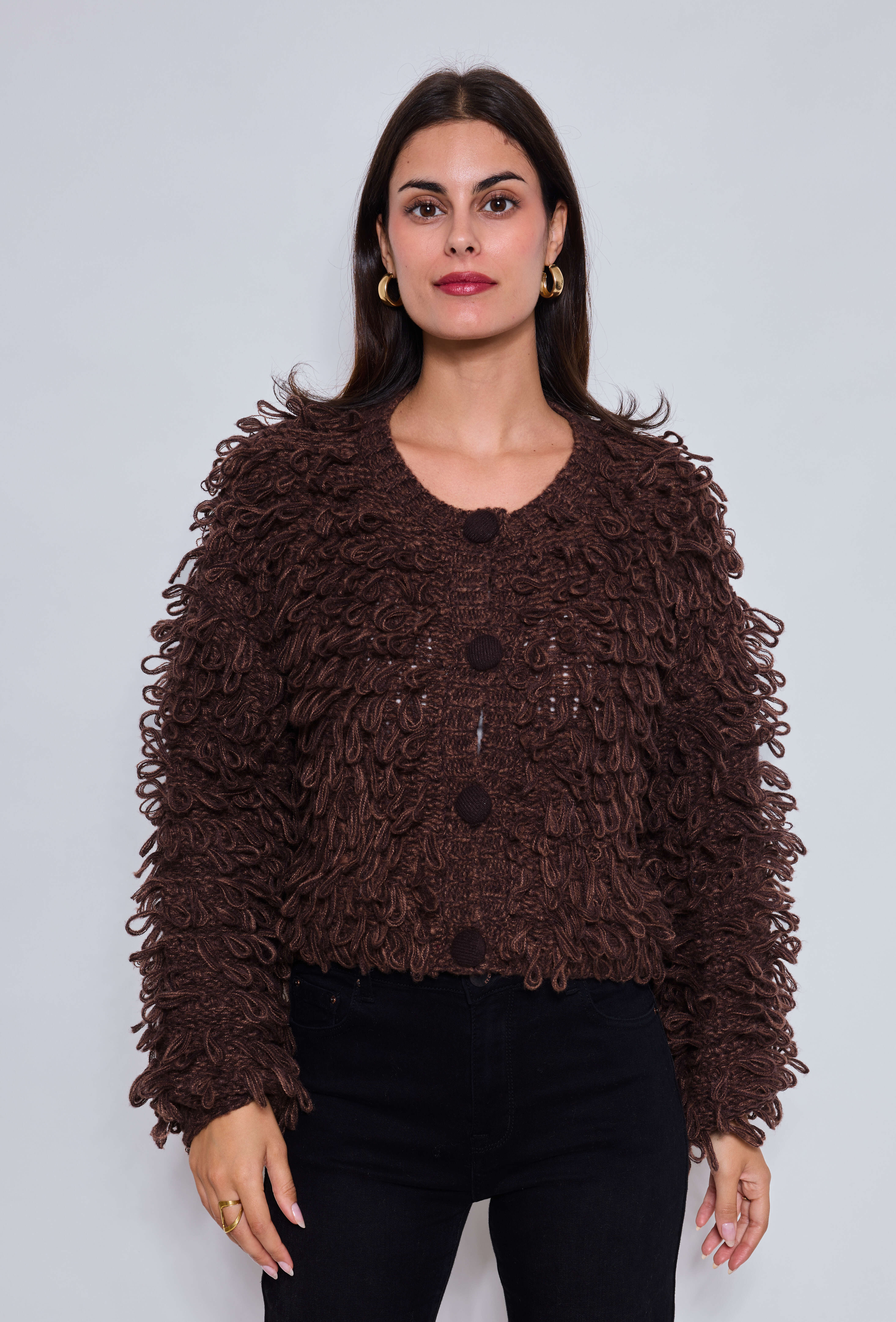 Cropped Faux leather Jacket