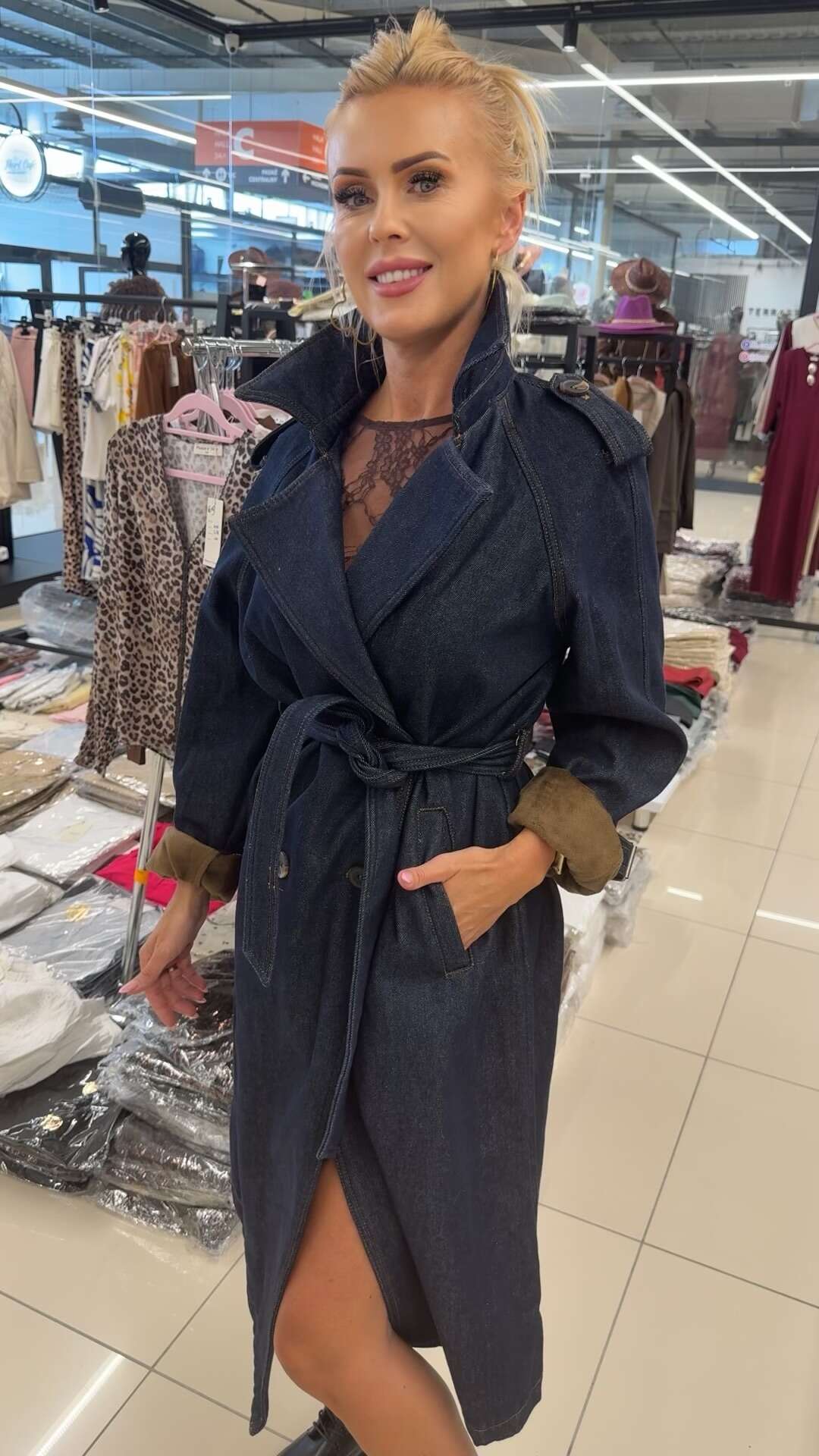 Płaszcz DENIM LAKI