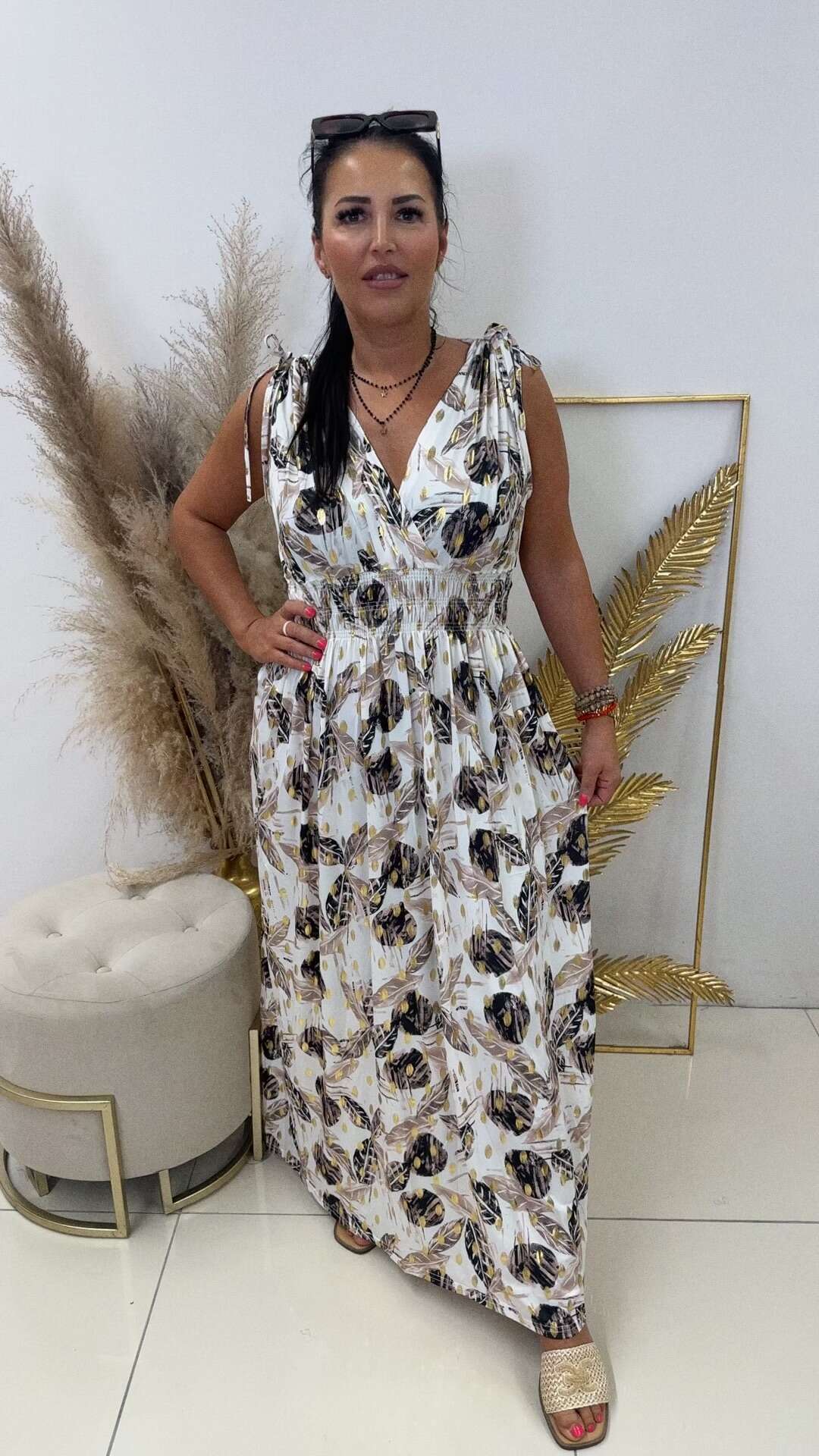 Sukienka LEAFY Zimny Materiał - 4