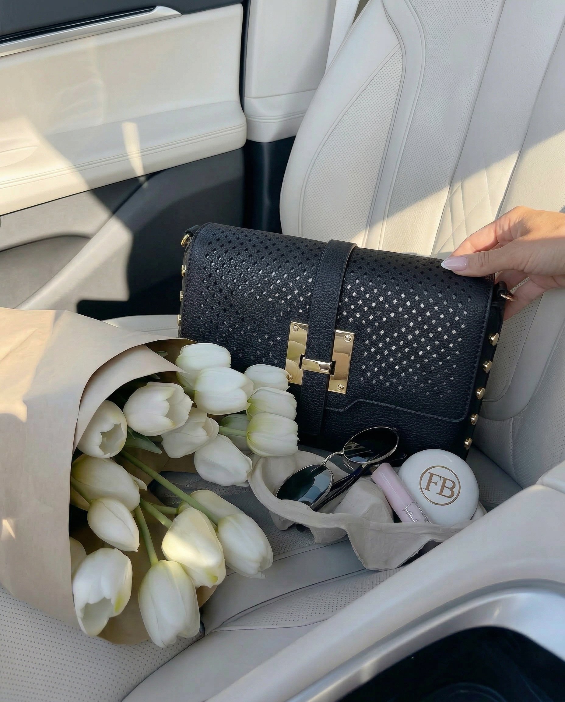 Cropped Faux leather Jacket