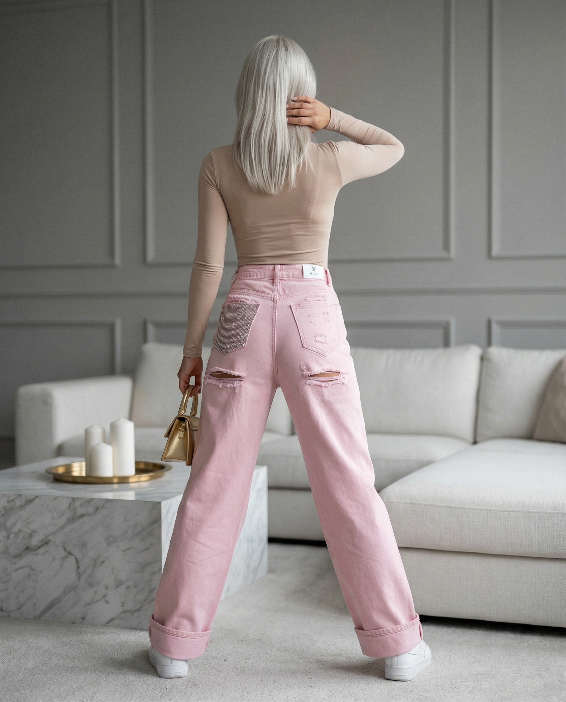 Cropped Faux leather Jacket