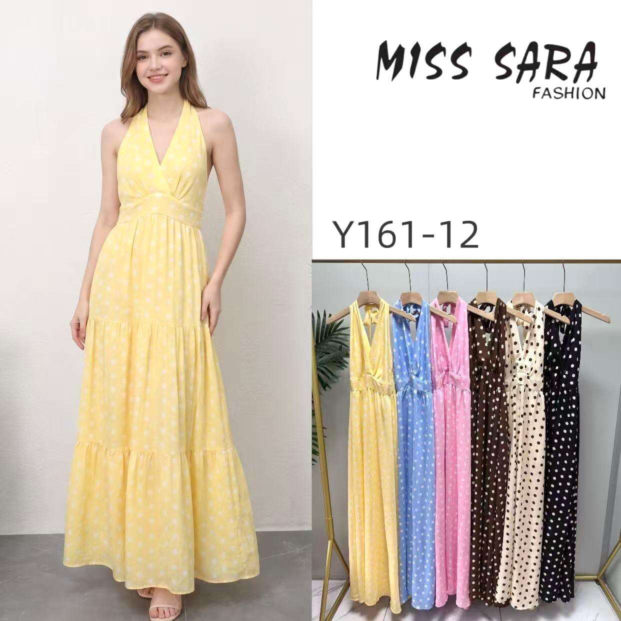 Sukienka DOTS EDITION Miss Sara Open Back - 6