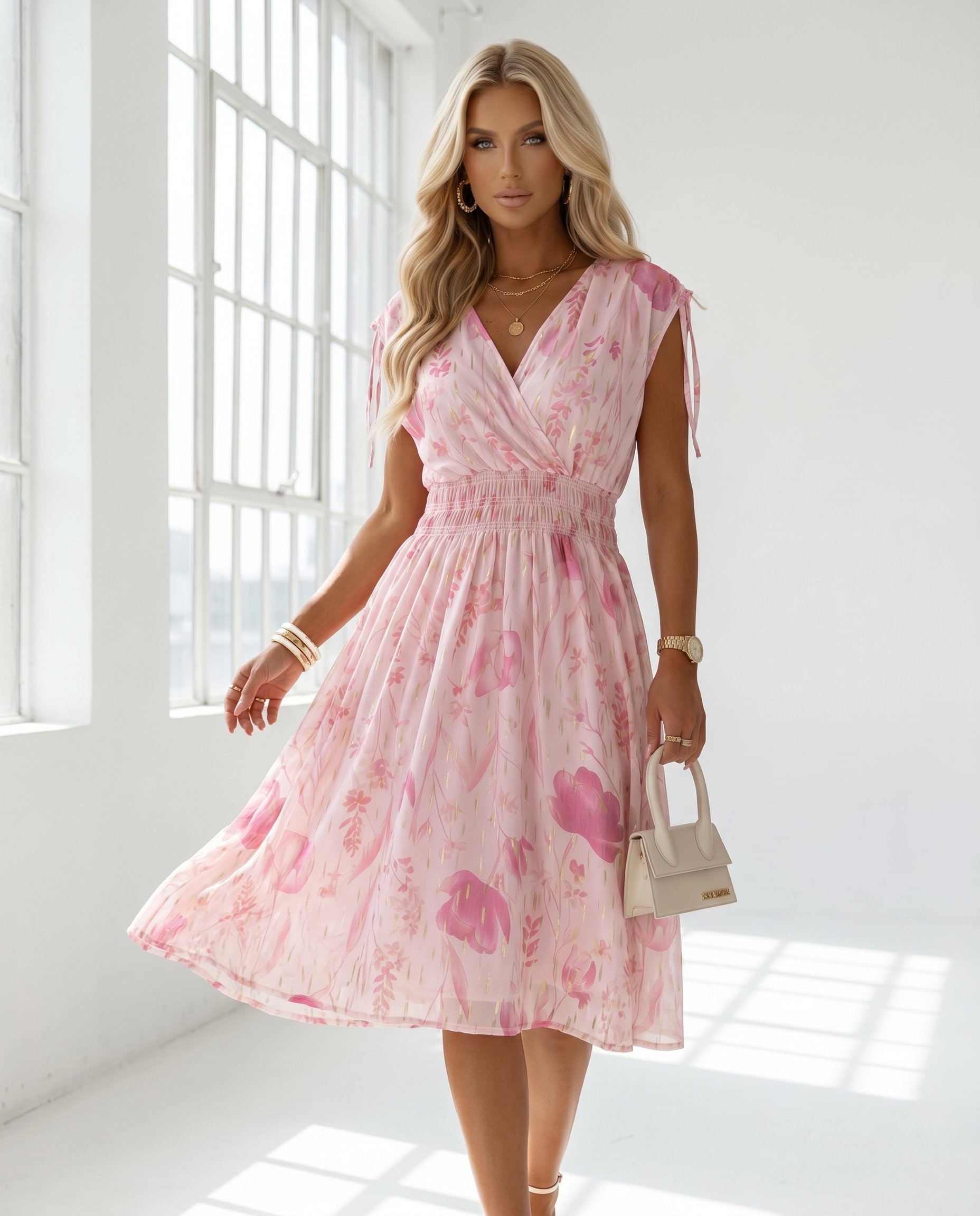 Sukienka CHERIE Zimny Materiał - 4