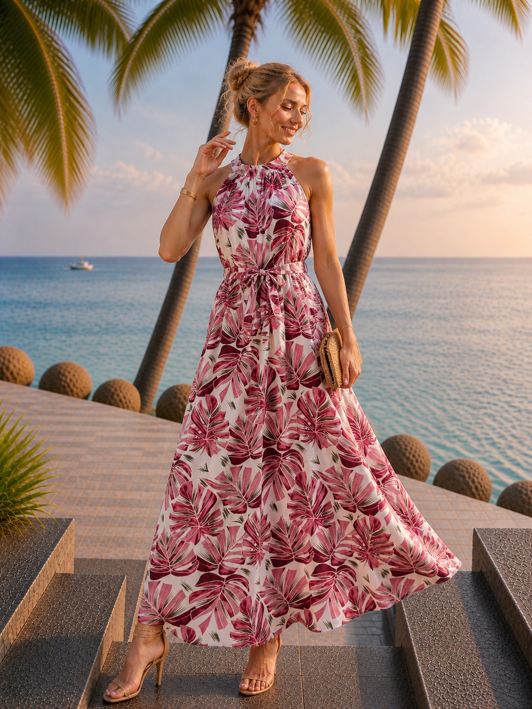 Sukienka TOBACCO Miss Sara Maxi