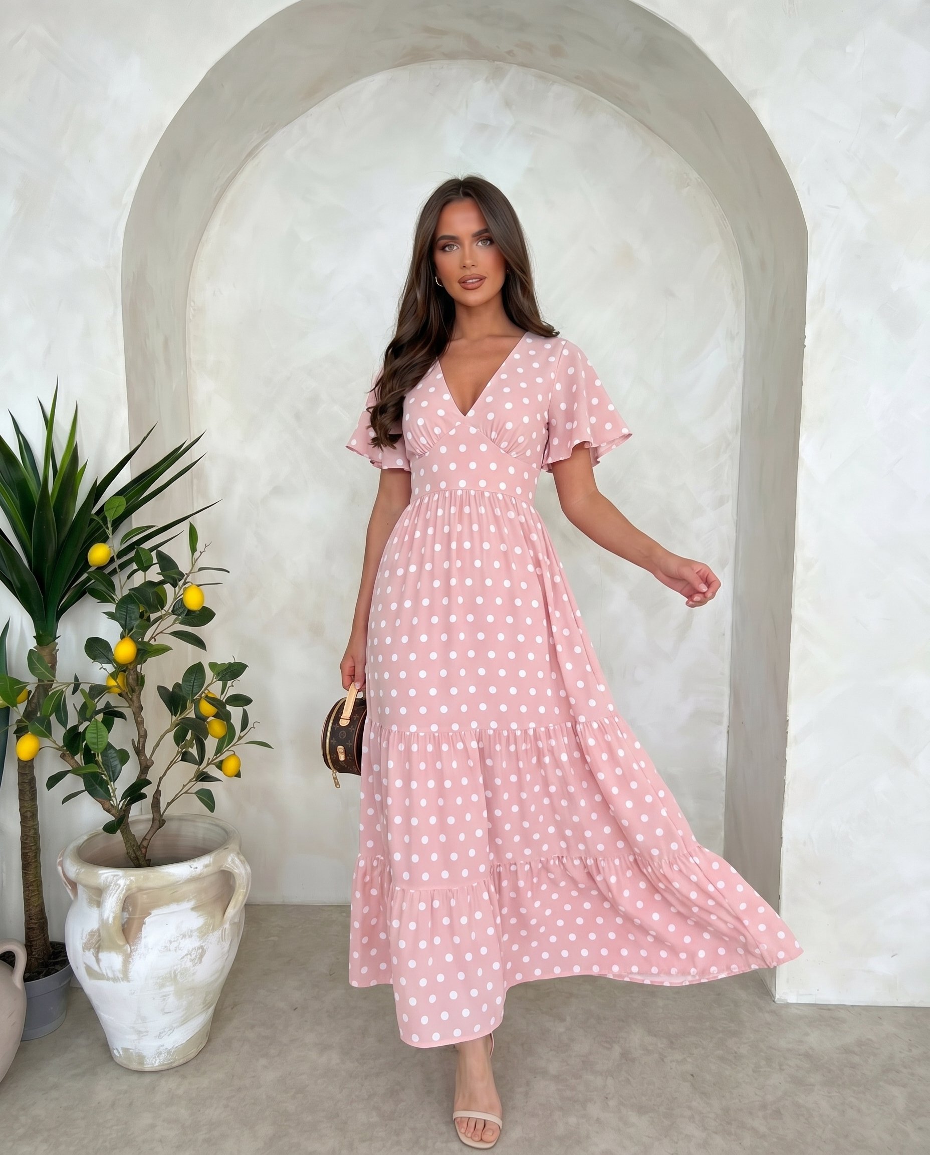Sukienka DOTS EDITION Miss Sara Ruffles - 3