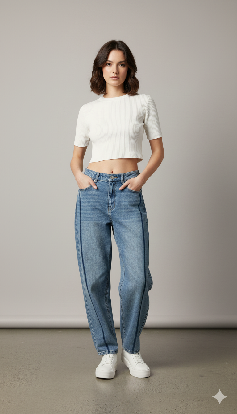 Cropped Faux leather Jacket