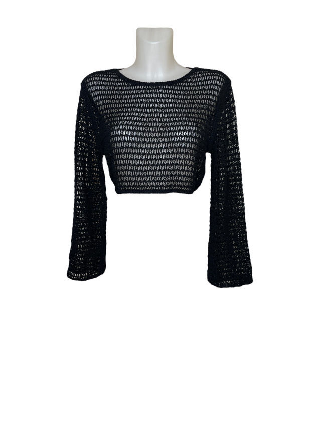 Cropped Faux leather Jacket